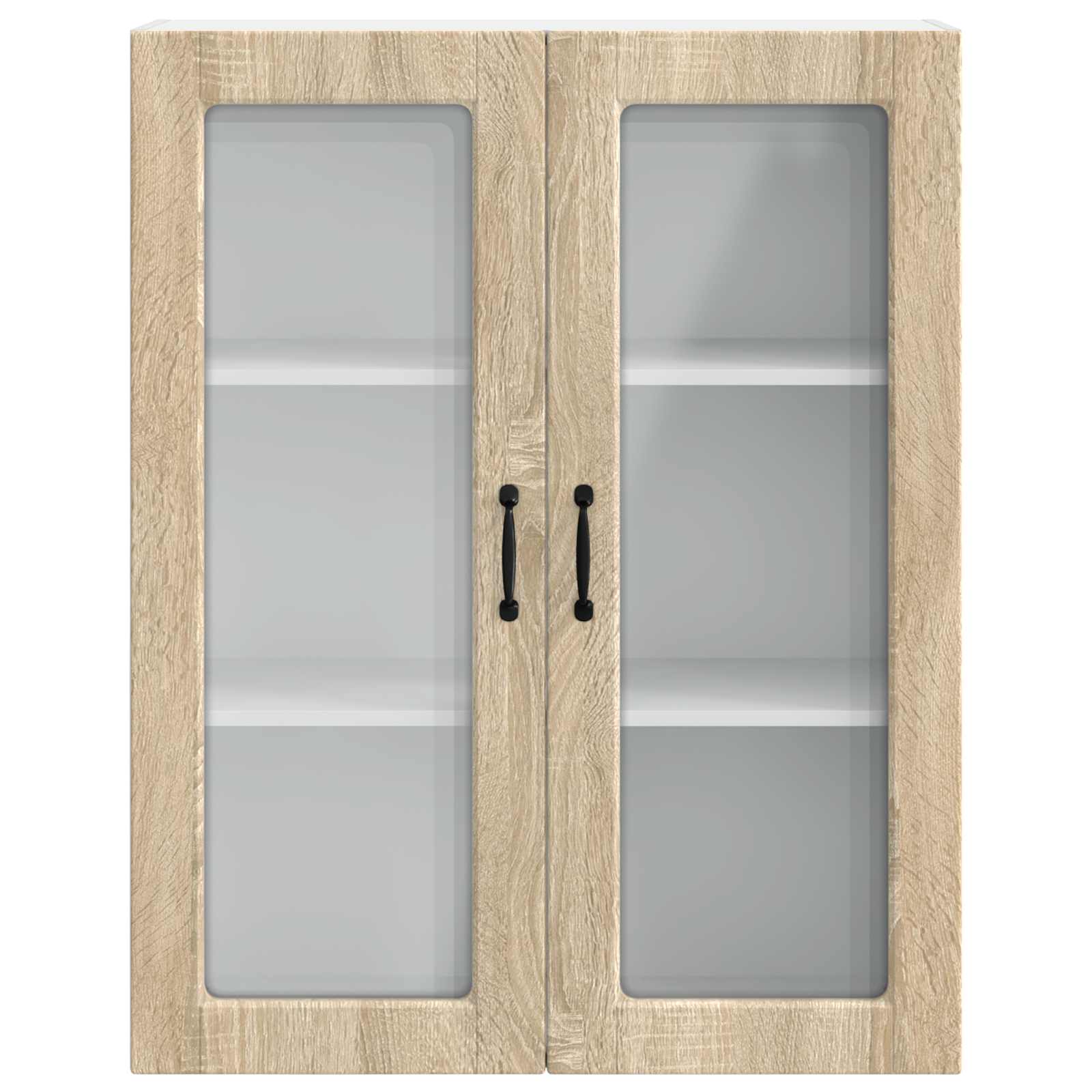 Wandglas-Schrank PORTO Sonoma-Eiche 80 x 31 x 100 cm