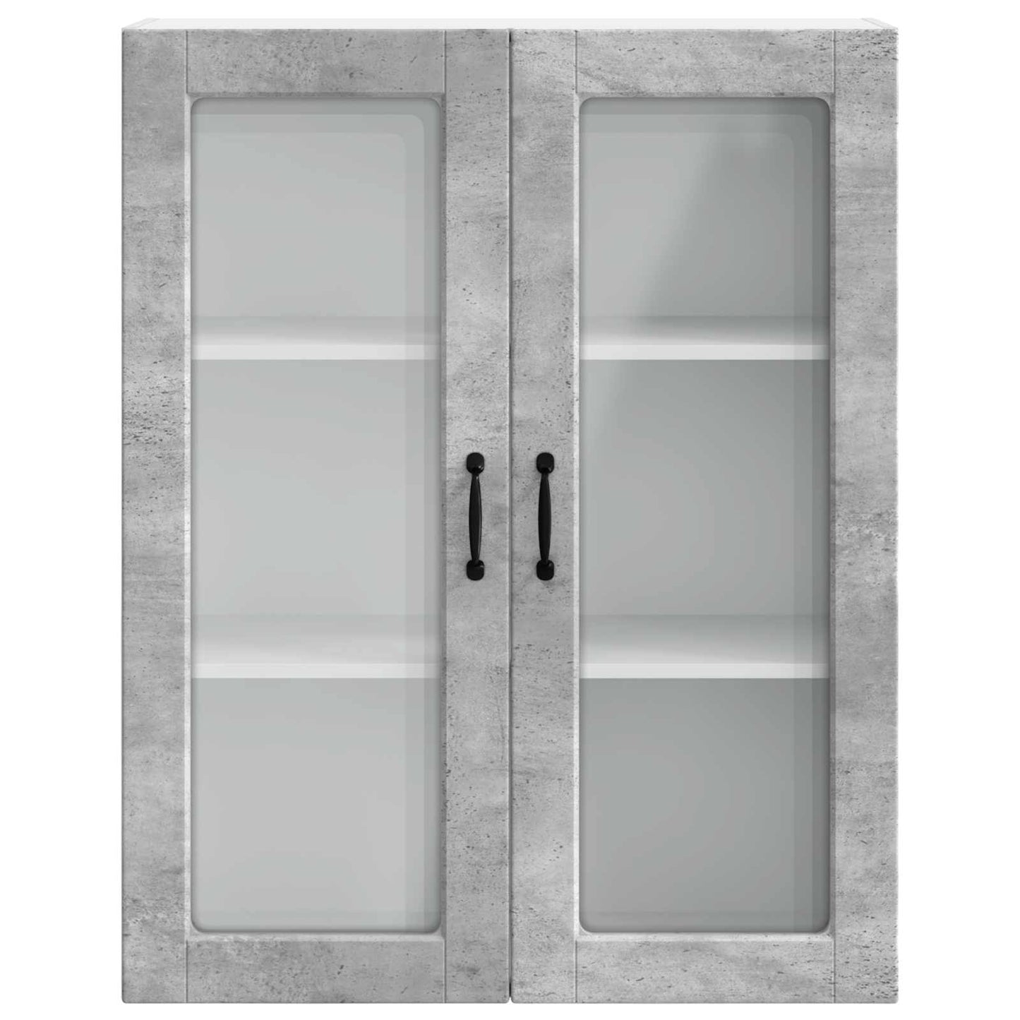 Wandglas-Schrank PORTO Beton Grau 80 x 31 x 100 cm