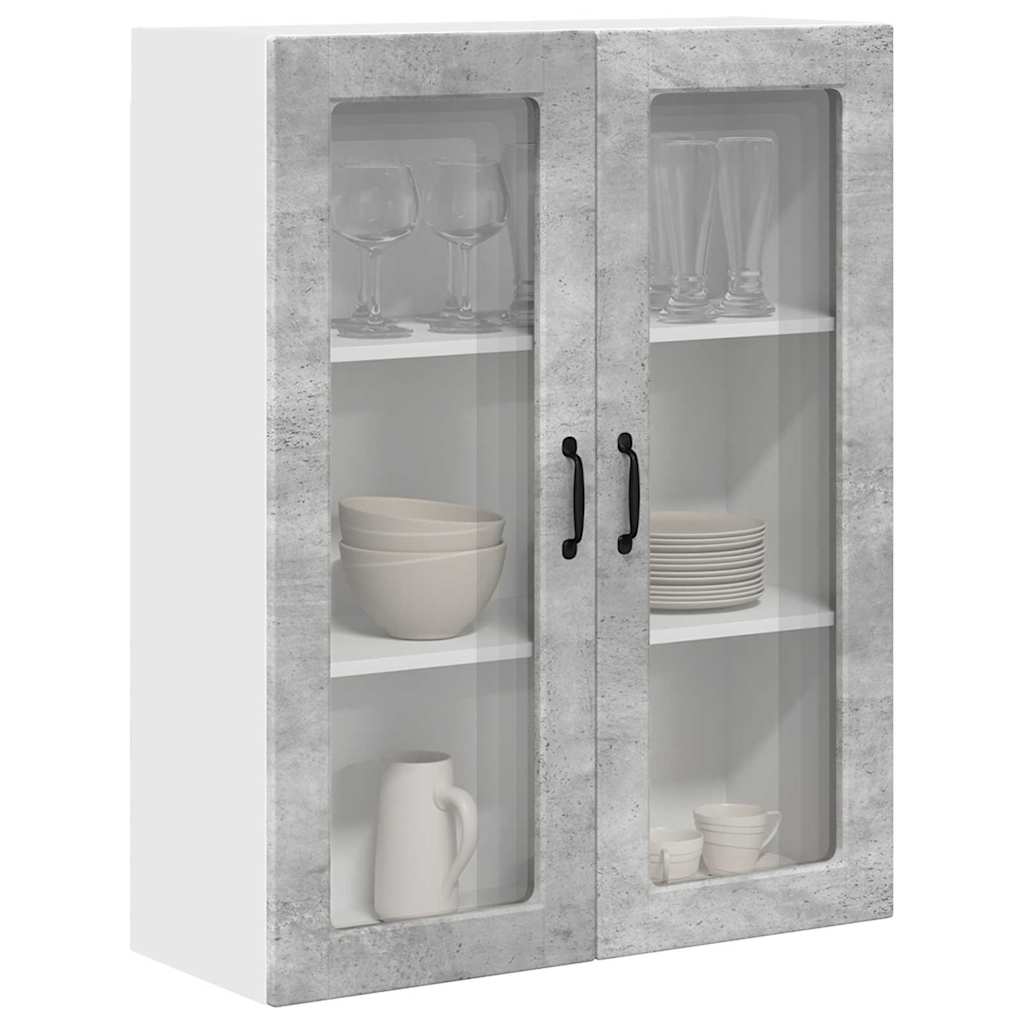 Küchenwandschrank Beton Grau 80 x 31 x 100 cm Holzwerkstoff