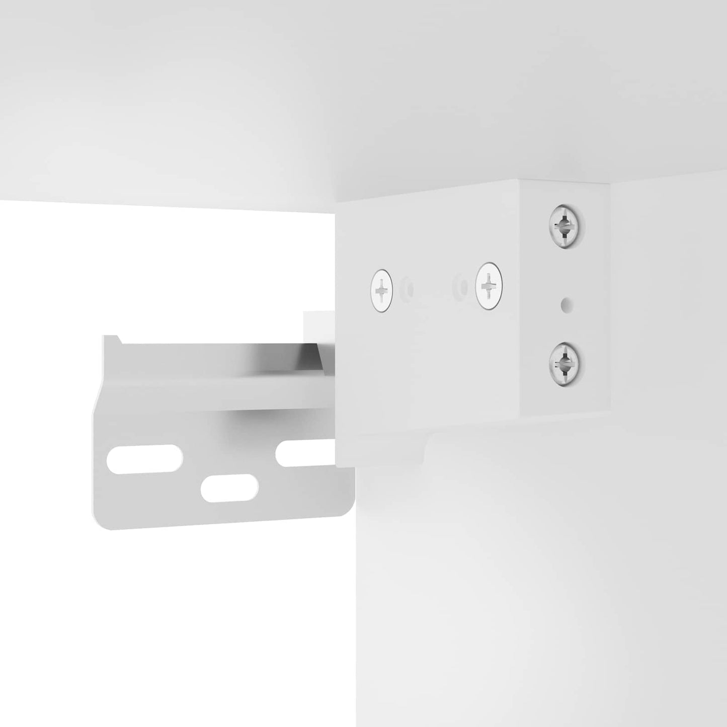 Wandglas-Schrank PORTO Hochglanz Weiß 80 x 31 x 100 cm