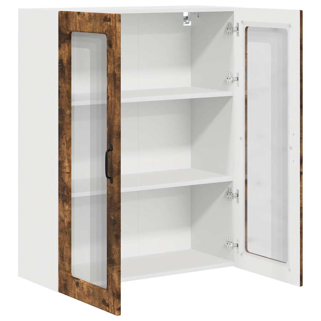 Küchenwandschrank mit Regal Geräucherte Eiche 80 x 31 x 100 cm