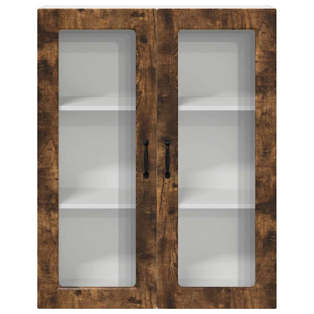 Küchenwandschrank mit Regal Geräucherte Eiche 80 x 31 x 100 cm