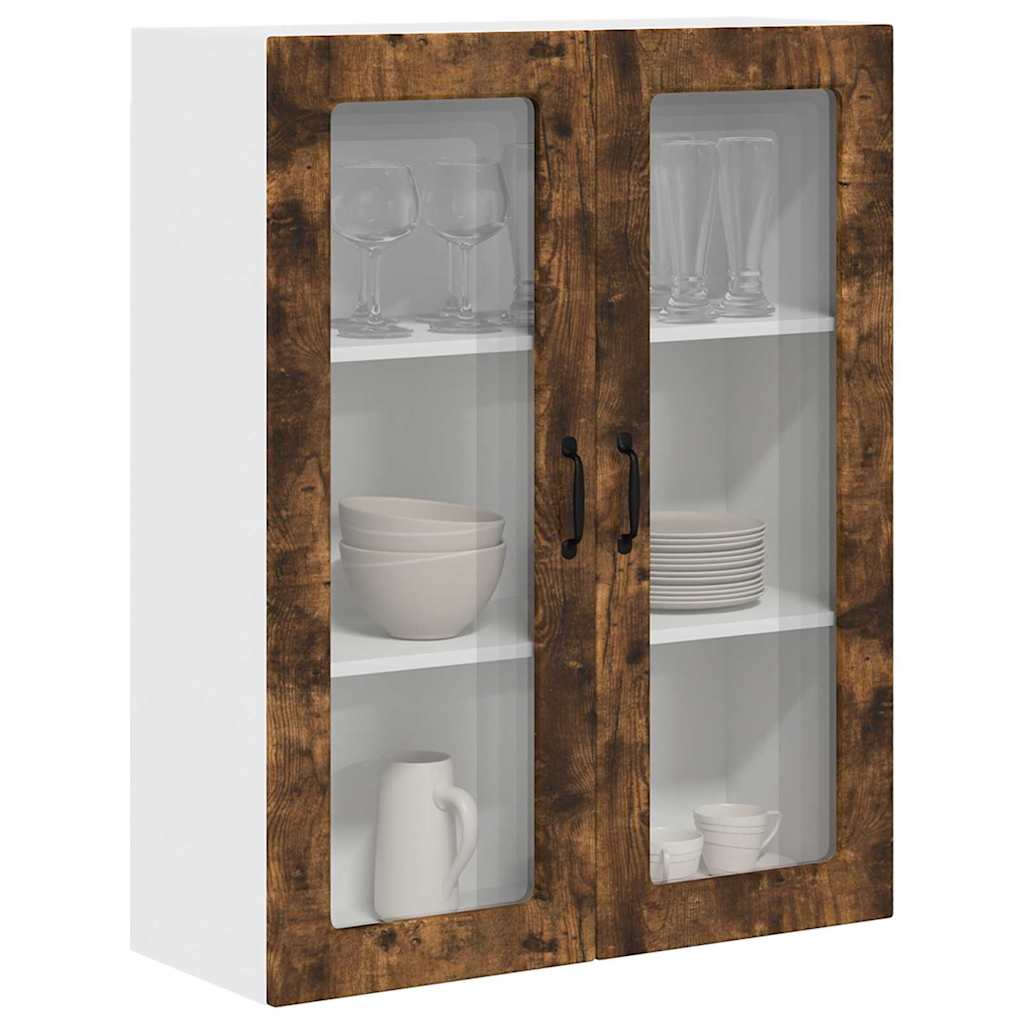 Küchenwandschrank mit Regal Geräucherte Eiche 80 x 31 x 100 cm