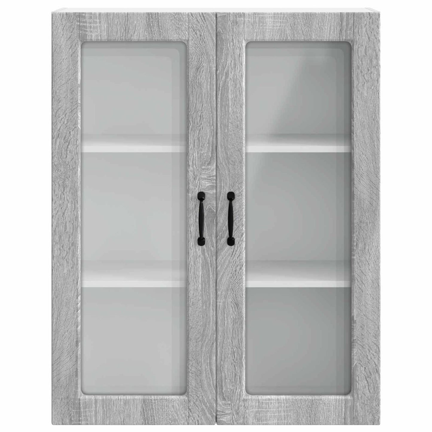 Wandglas-Schrank PORTO Graues Sonoma 80 x 31 x 100 cm