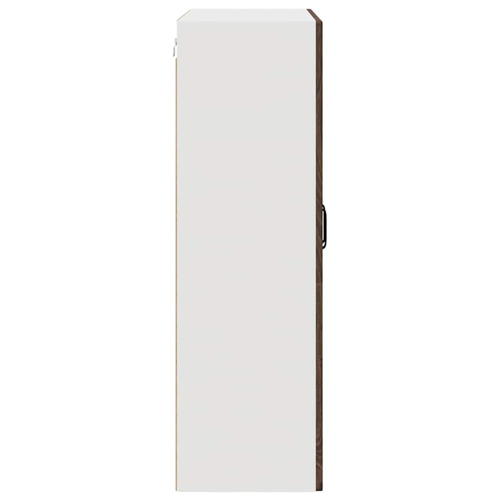 Küchenwandschrank mit Regal Braun Eichen-Optik 80 x 31 x 100 cm