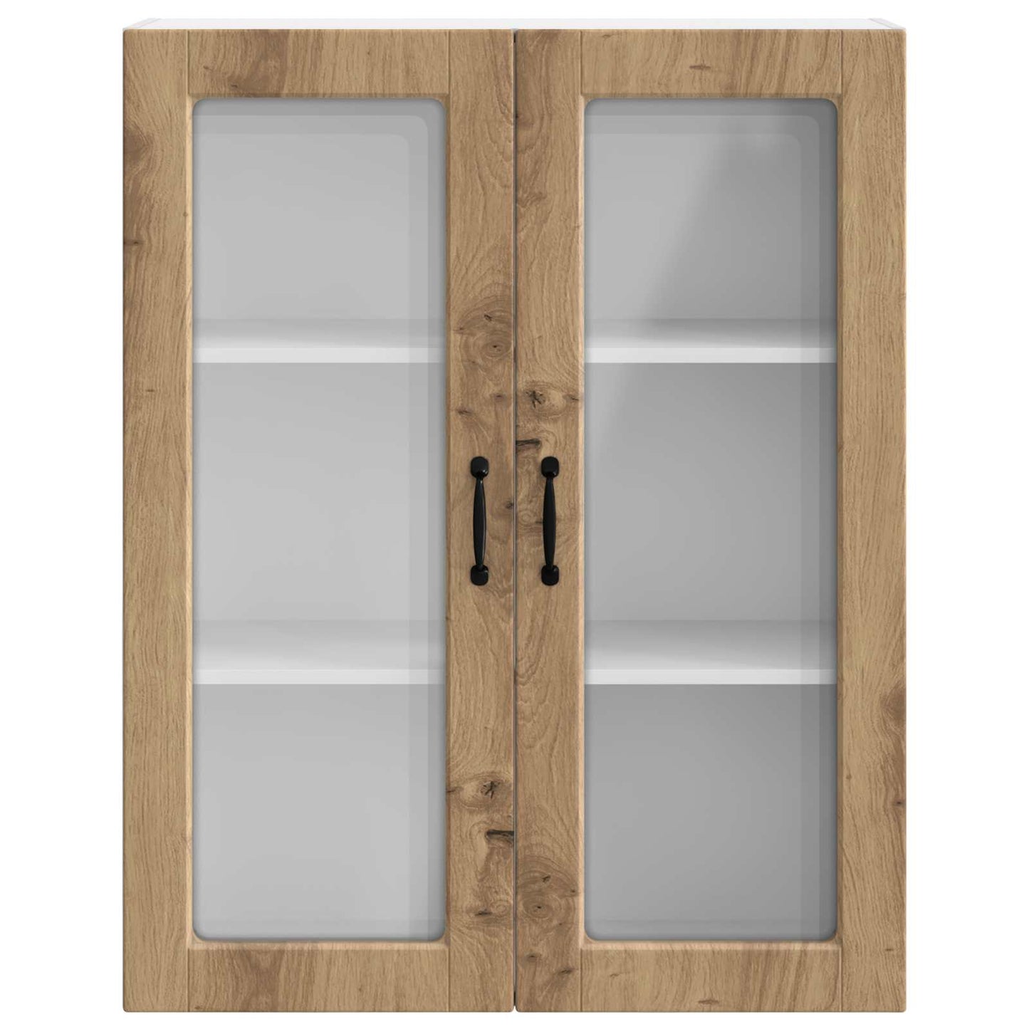 Wandglas-Schrank PORTO Artisan-Eiche 80 x 31 x 100 cm