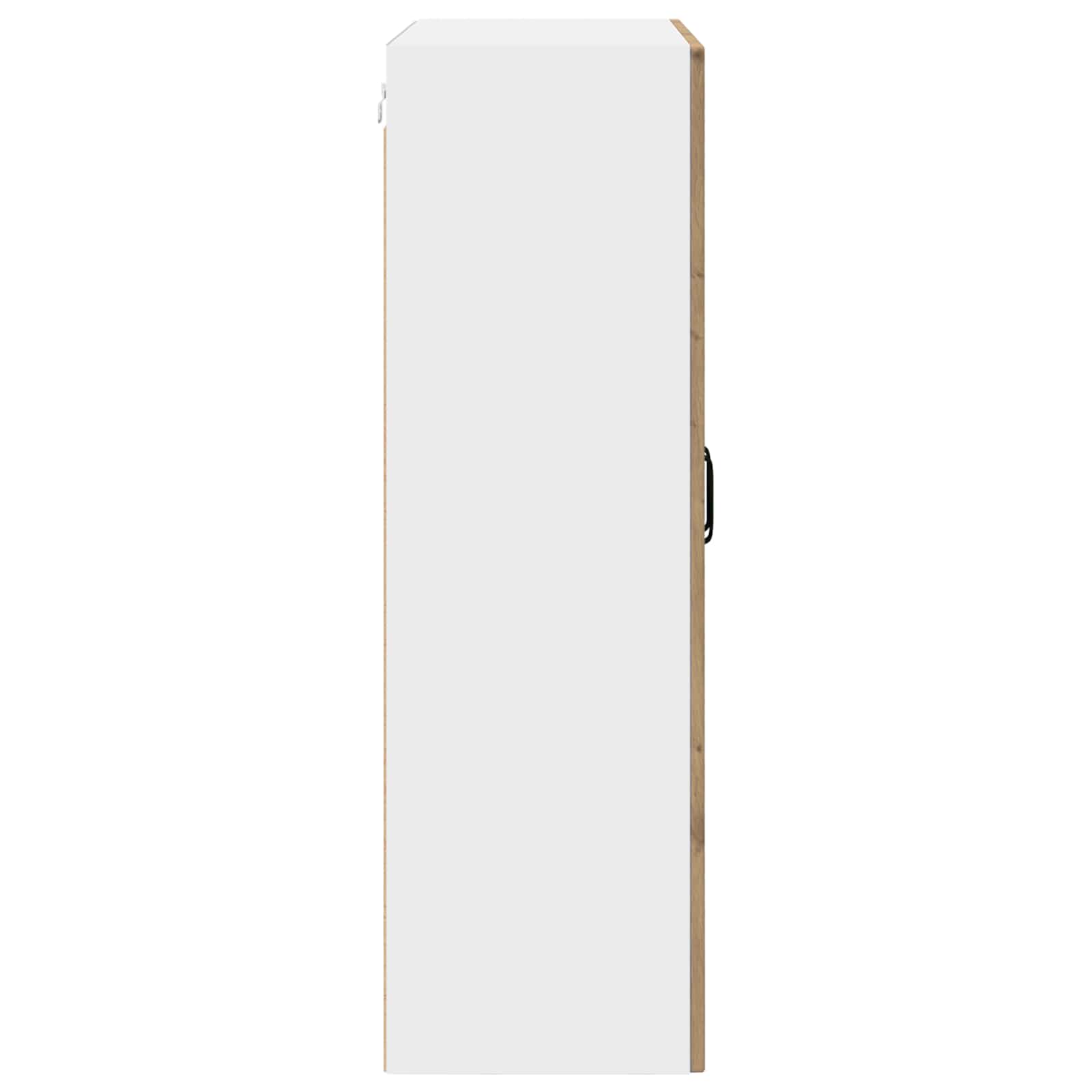Wandglas-Schrank PORTO Artisan-Eiche 80 x 31 x 100 cm