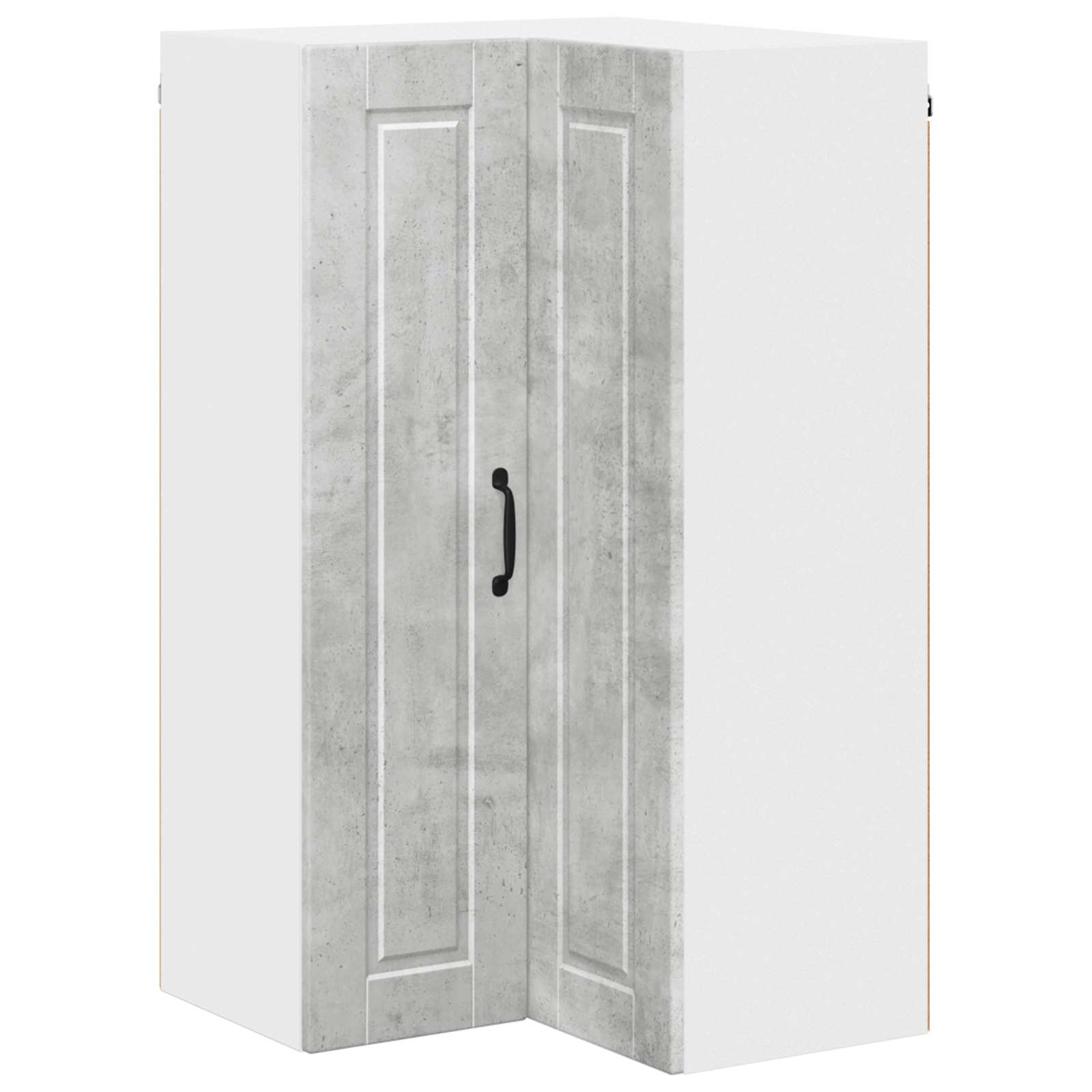 Wand-Eckschrank PORTO Beton Grau 57 x 57 x 100 cm Holzwerkstoff
