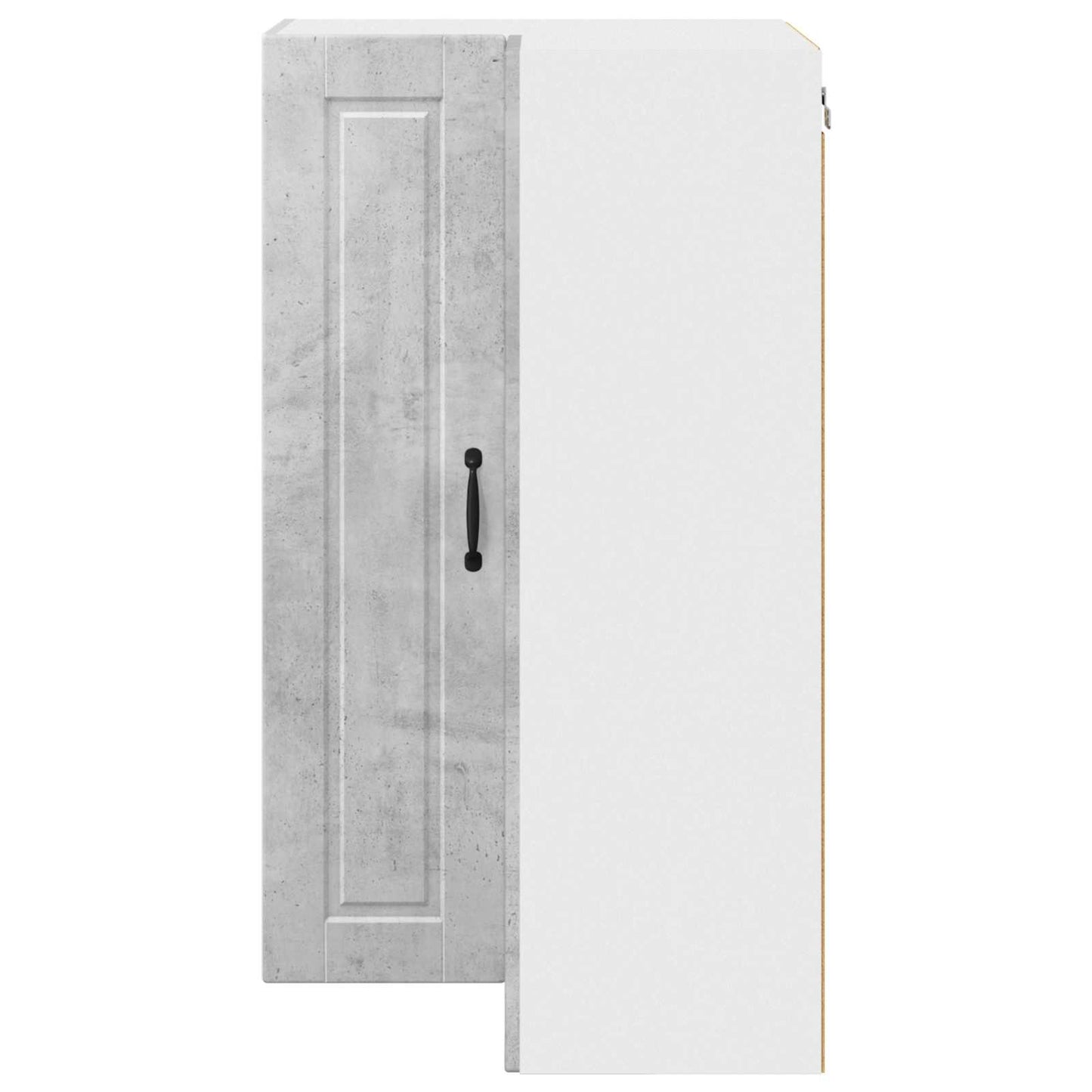 Wand-Eckschrank PORTO Beton Grau 57 x 57 x 100 cm Holzwerkstoff