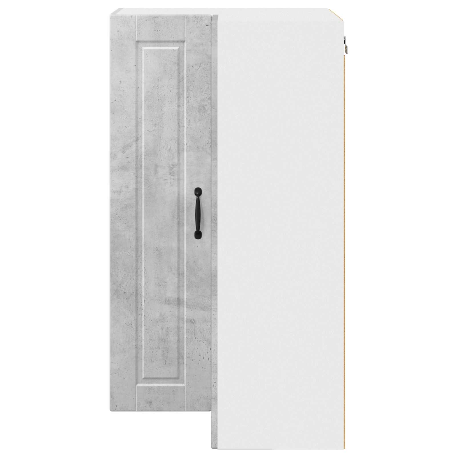 Wand-Eckschrank PORTO Beton Grau 57 x 57 x 100 cm Holzwerkstoff