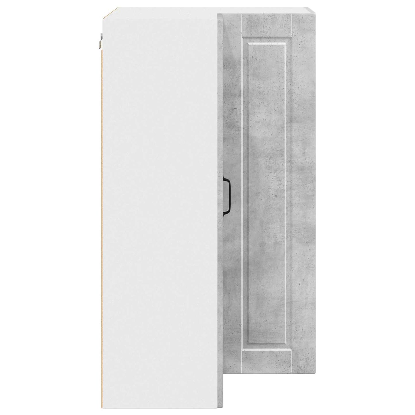 Wand-Eckschrank PORTO Beton Grau 57 x 57 x 100 cm Holzwerkstoff