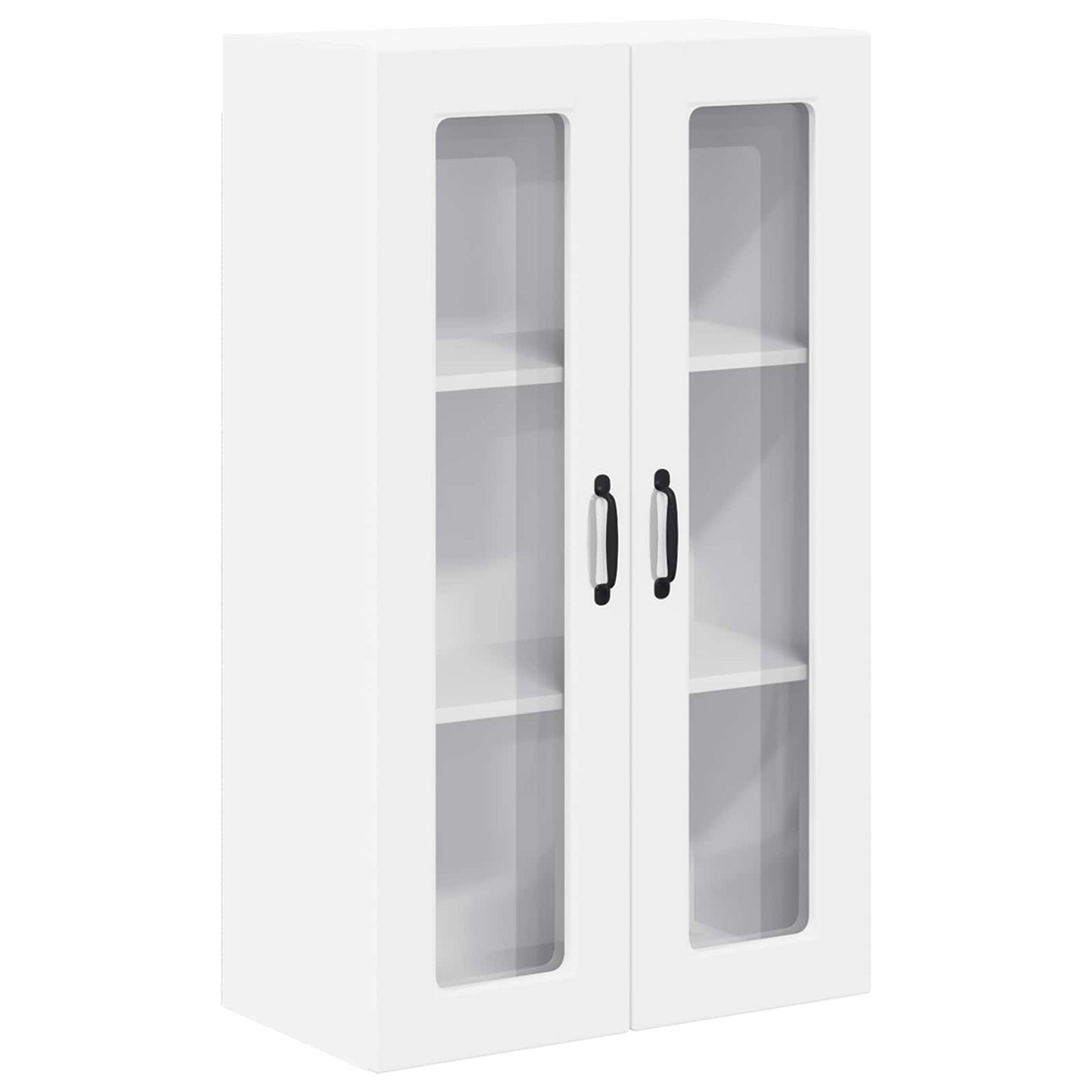 Wandglas-Schrank PORTO Weiß 60 x 31 x 100 cm Holzwerkstoff