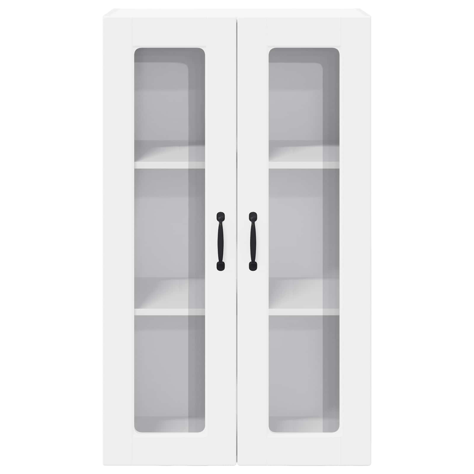 Wandglas-Schrank PORTO Weiß 60 x 31 x 100 cm Holzwerkstoff
