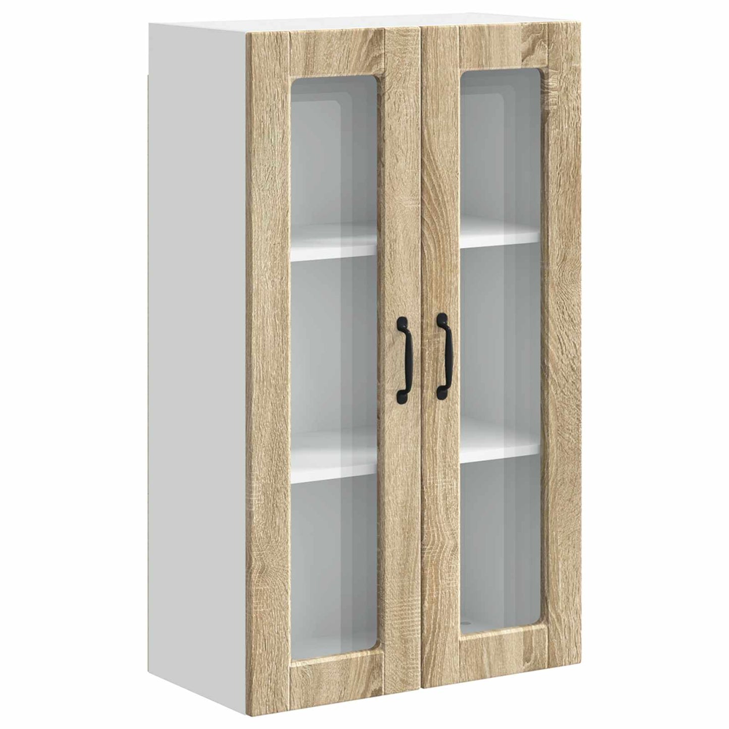 Wandglas-Schrank PORTO Sonoma-Eiche 60 x 31 x 100 cm