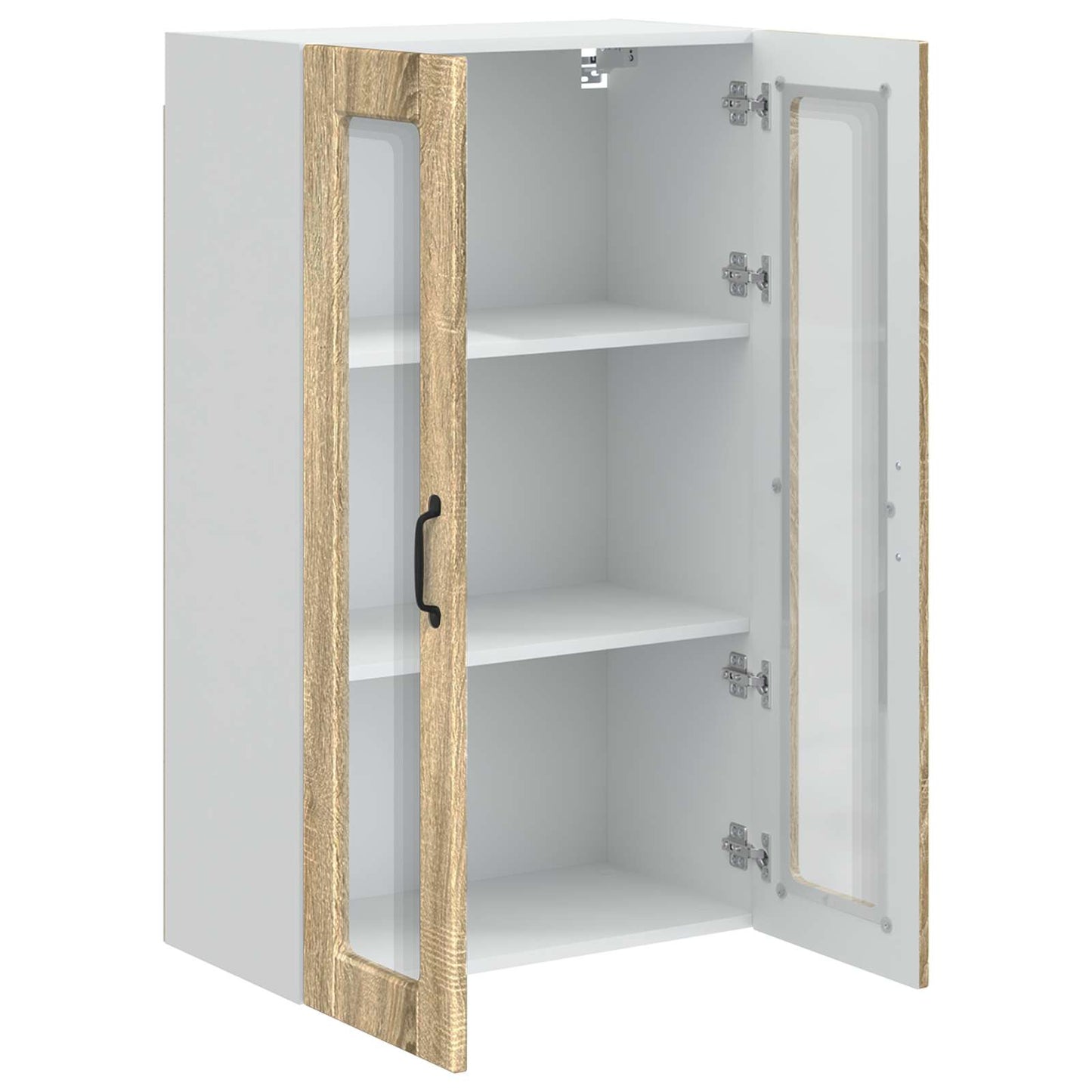 Wandglas-Schrank PORTO Sonoma-Eiche 60 x 31 x 100 cm