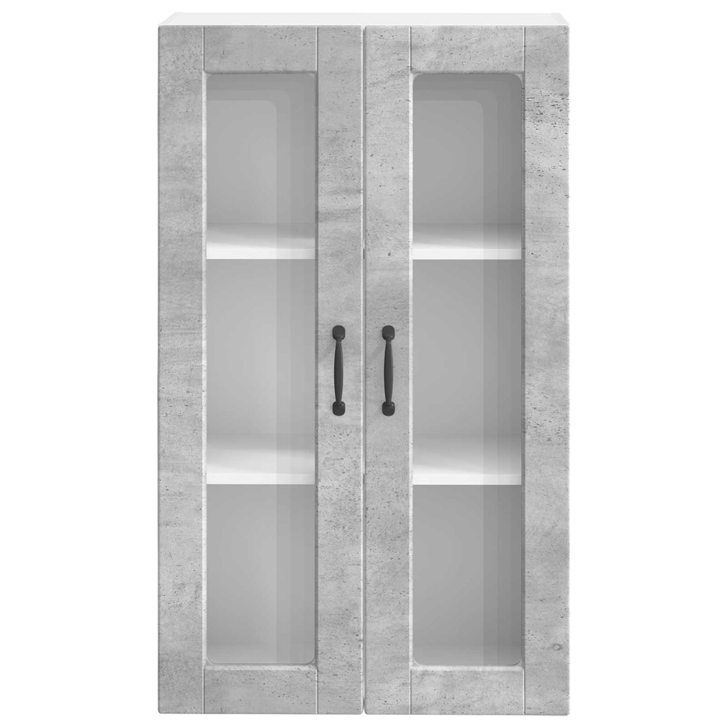 Wandglas-Schrank PORTO Beton Grau 60 x 31 x 100 cm