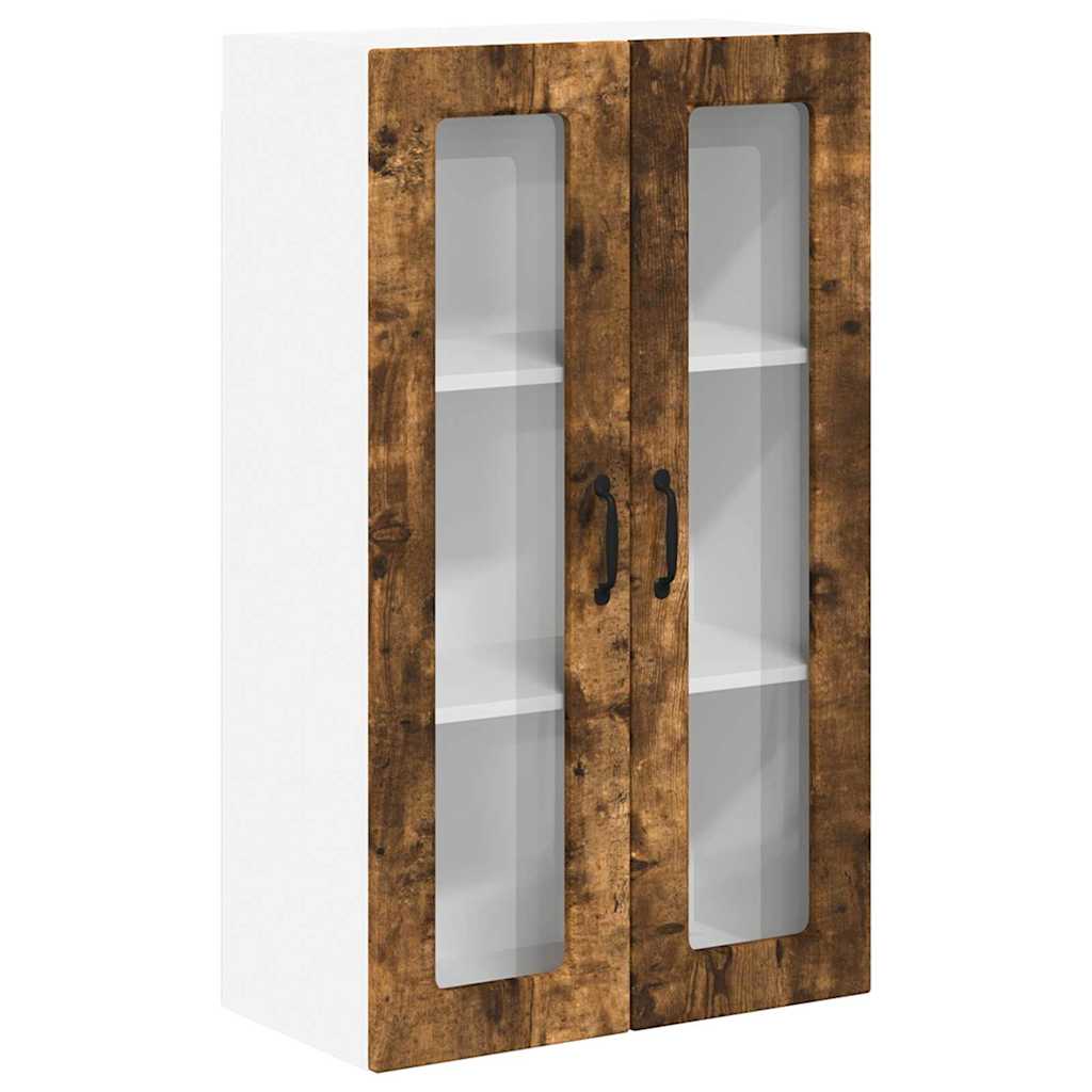 Küchenwandschrank mit Regal Geräucherte Eiche 60 x 31 x 100 cm