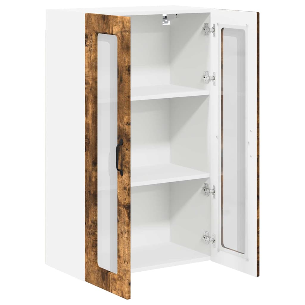 Küchenwandschrank mit Regal Geräucherte Eiche 60 x 31 x 100 cm