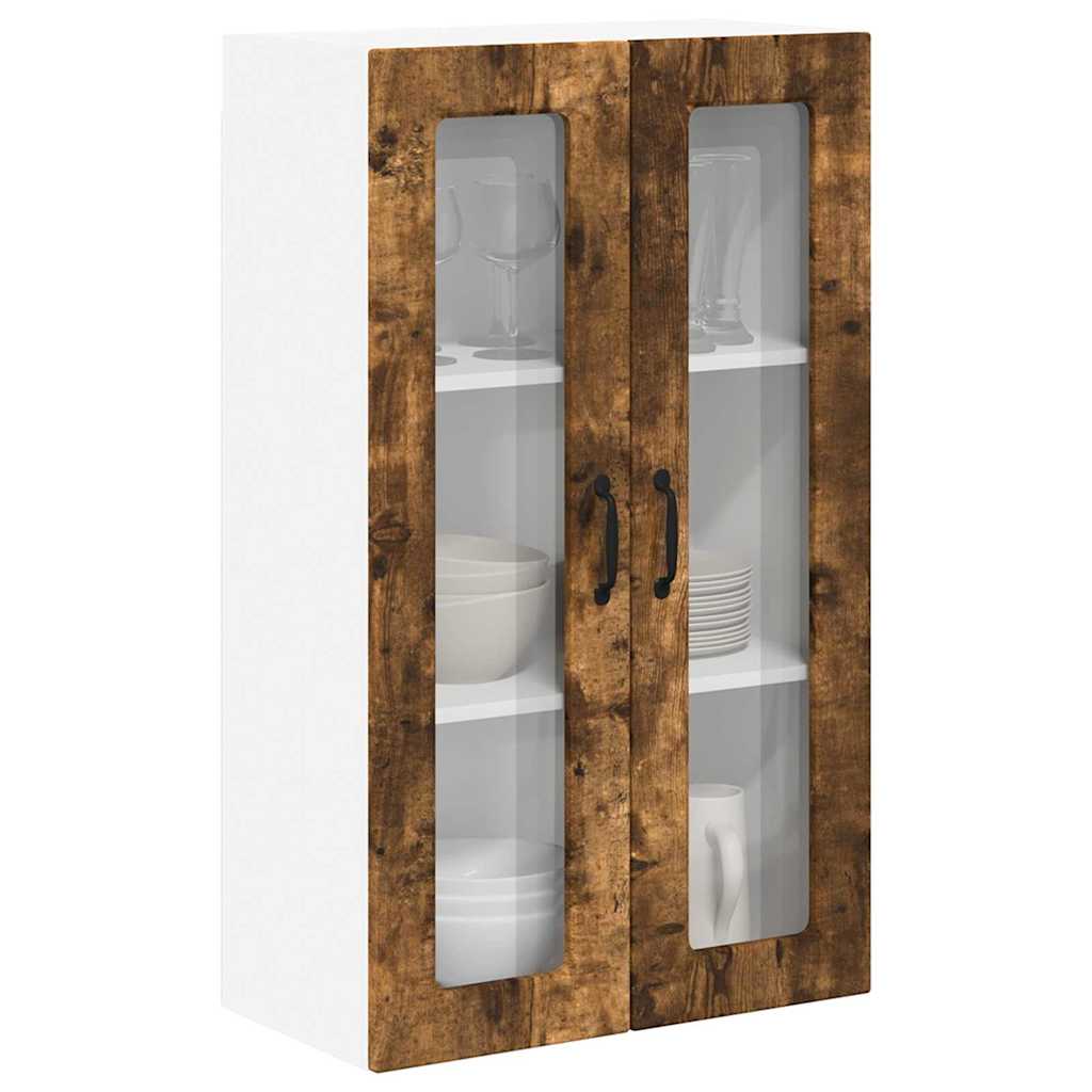 Küchenwandschrank mit Regal Geräucherte Eiche 60 x 31 x 100 cm