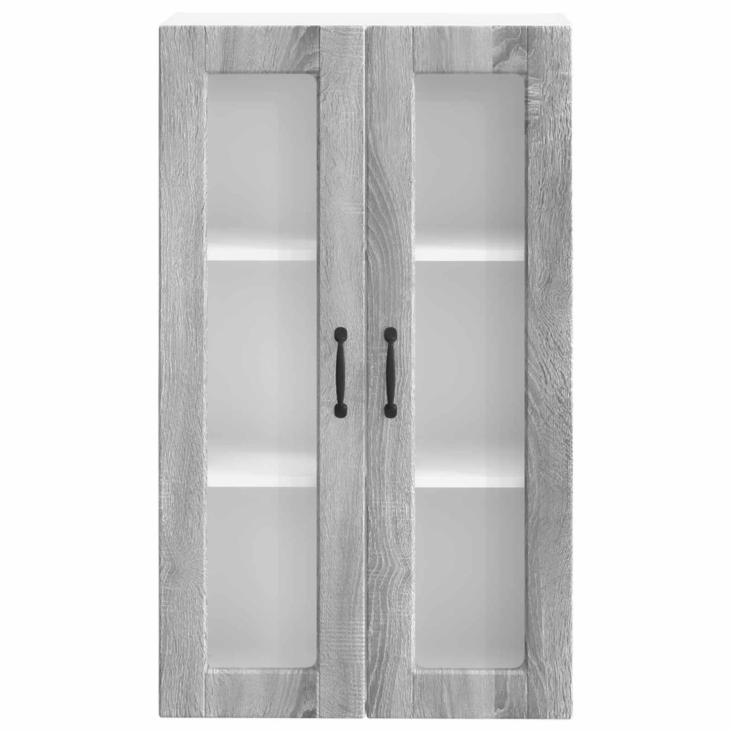 Wandglas-Schrank PORTO Graues Sonoma 60 x 31 x 100 cm