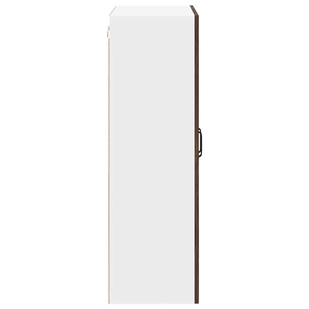 Küchenwandschrank mit Regal Braun Eichen-Optik 60 x 31 x 100 cm