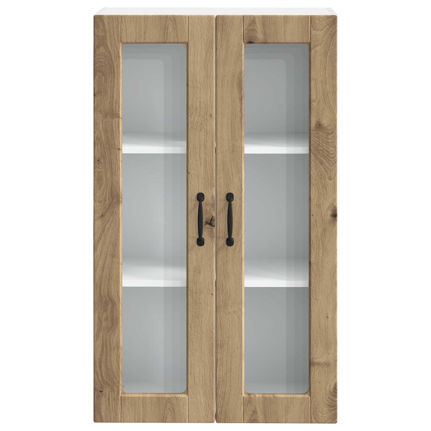 Wandglas-Schrank PORTO Artisan-Eiche 60 x 31 x 100 cm