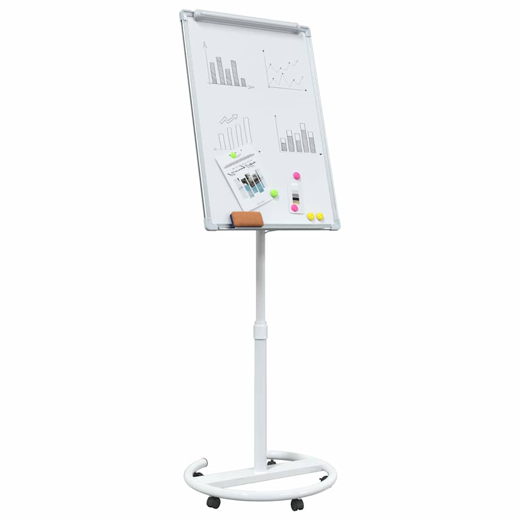 Magnetisches Whiteboard Grau und Weiß 62 x 62,5 x 197 cm EPS