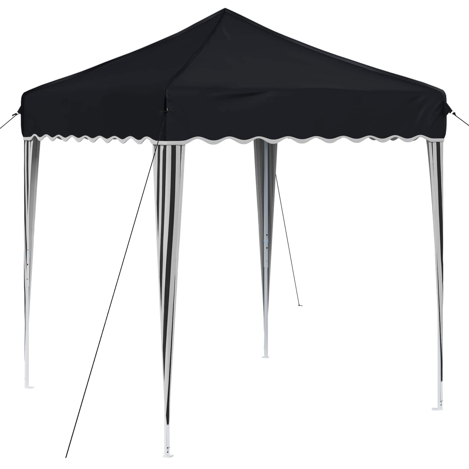 Pop-up Partyzelt 195 x 195 x 245 cm Anthrazit Oxford-Stoff