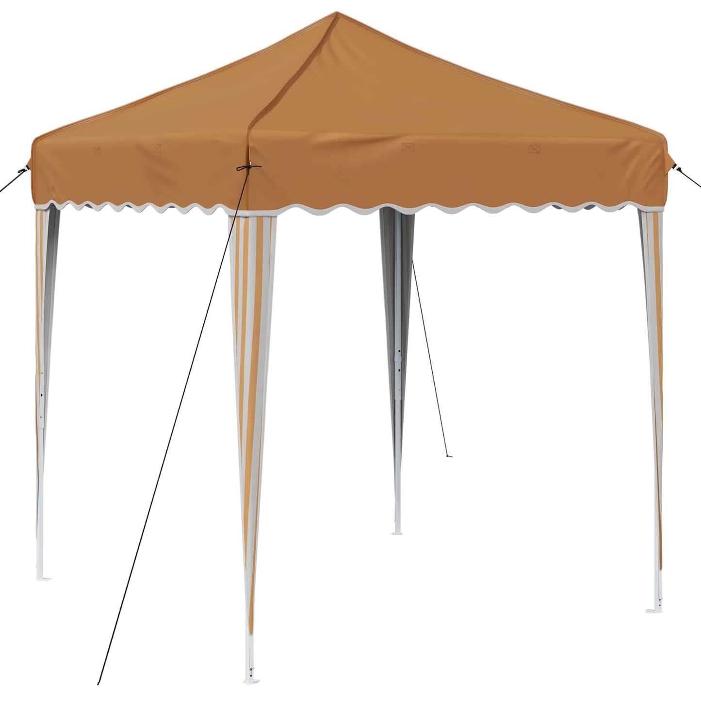 Pop-up Partyzelt 195 x 195 x 245 cm Beige Oxford-Stoff