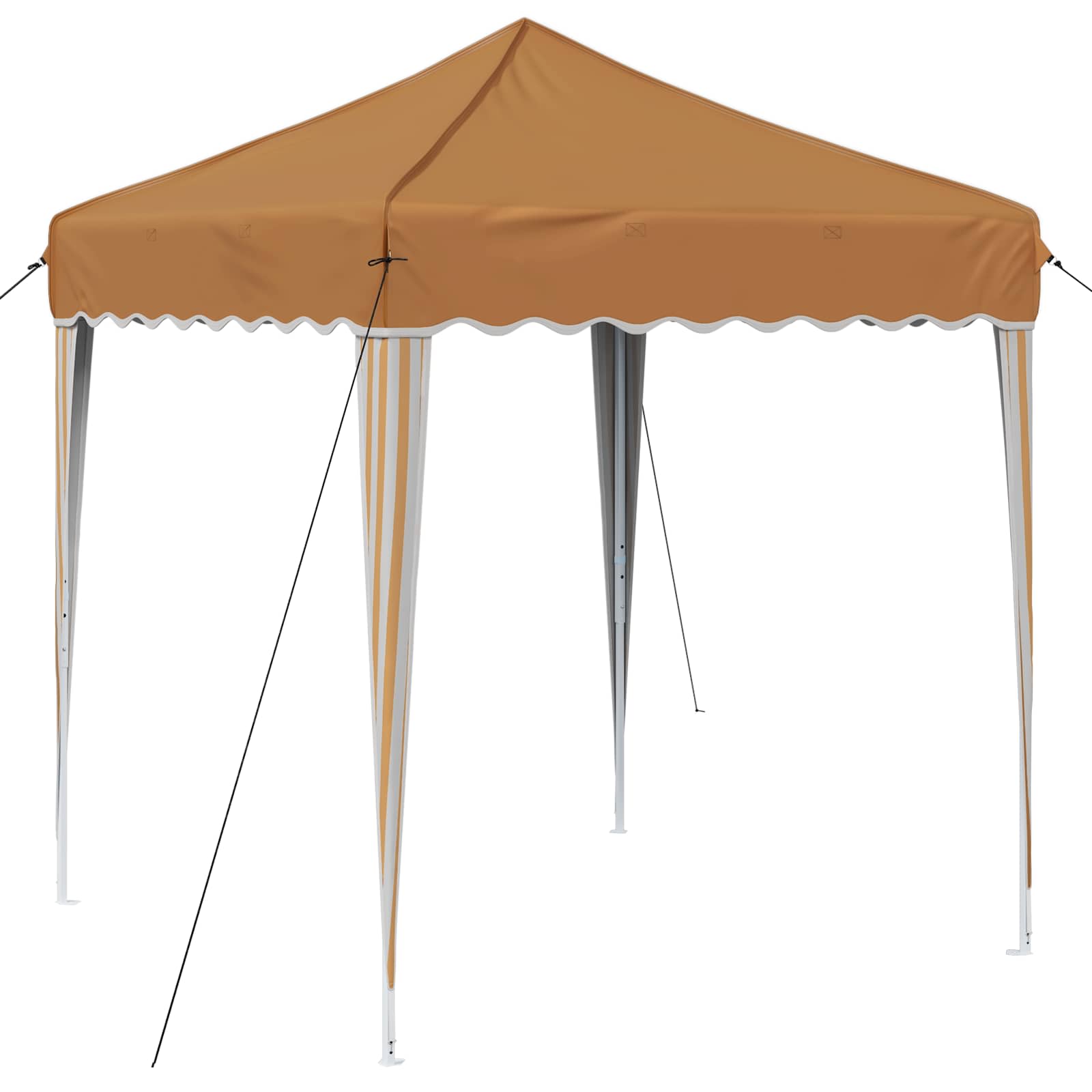 Pop-up Partyzelt 195 x 195 x 245 cm Beige Oxford-Stoff