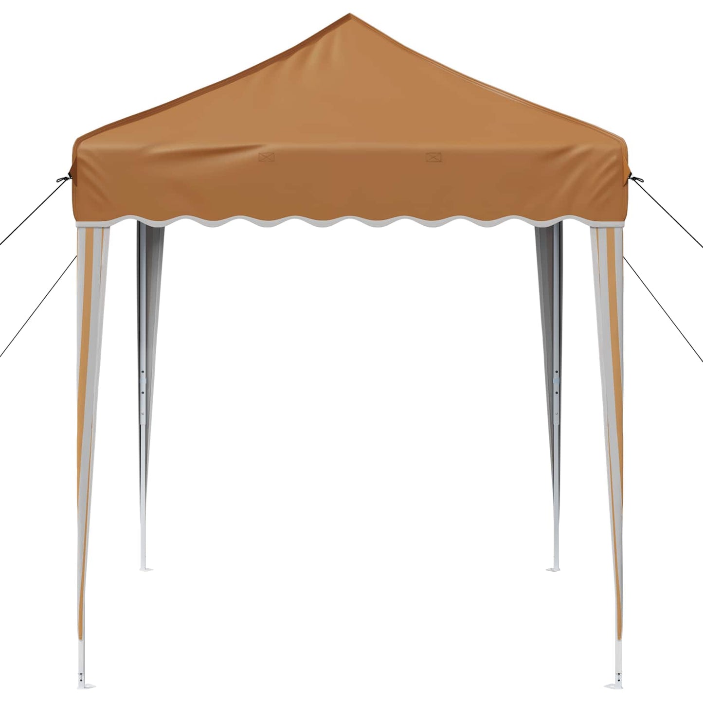 Pop-up Partyzelt 195 x 195 x 245 cm Beige Oxford-Stoff