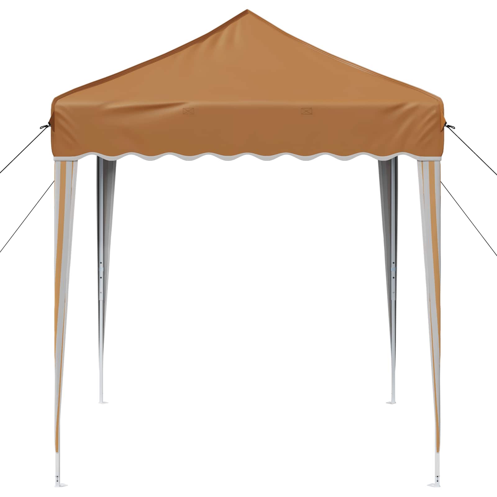 Pop-up Partyzelt 195 x 195 x 245 cm Beige Oxford-Stoff