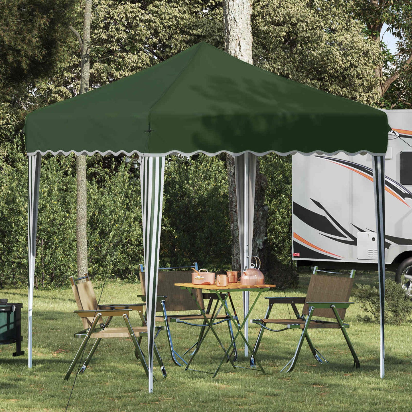 Pop-up Partyzelt 195 x 195 x 245 cm Grün Oxford-Stoff