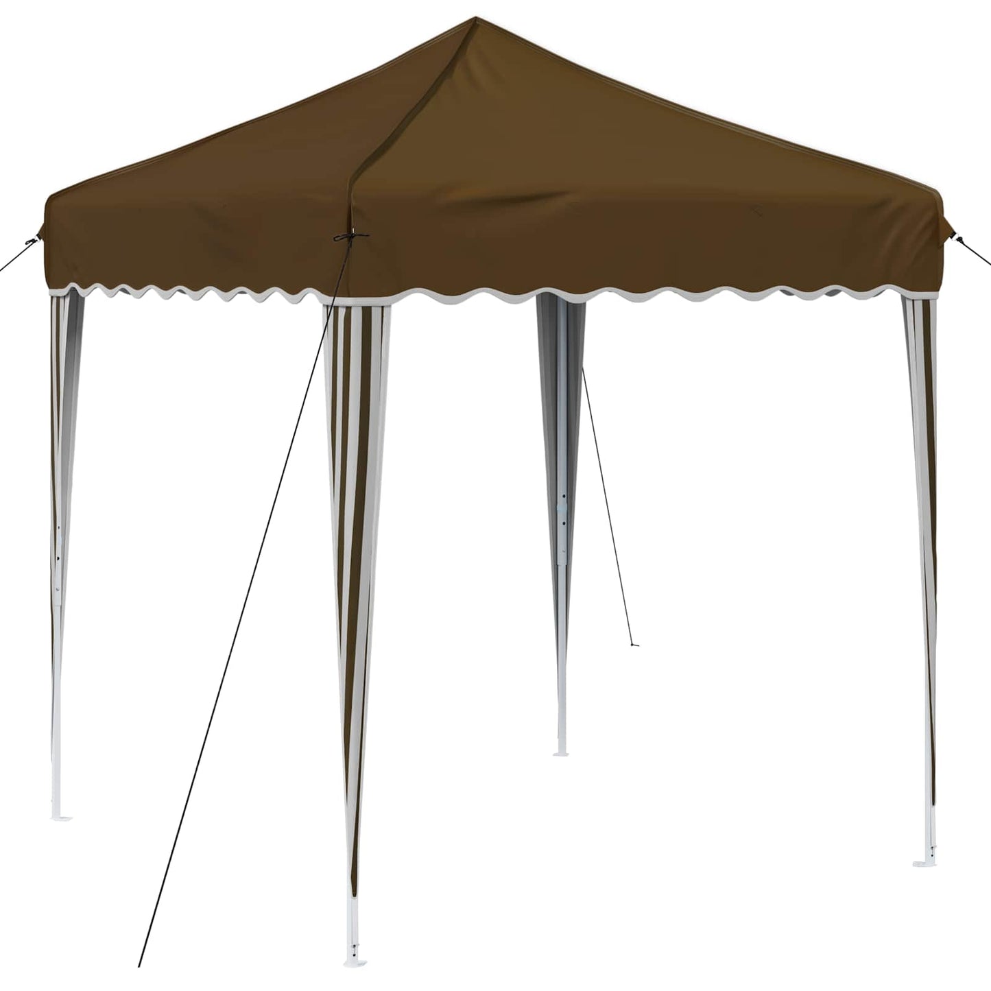 Pop-up Partyzelt 195 x 195 x 245 cm Taupe Oxford-Stoff