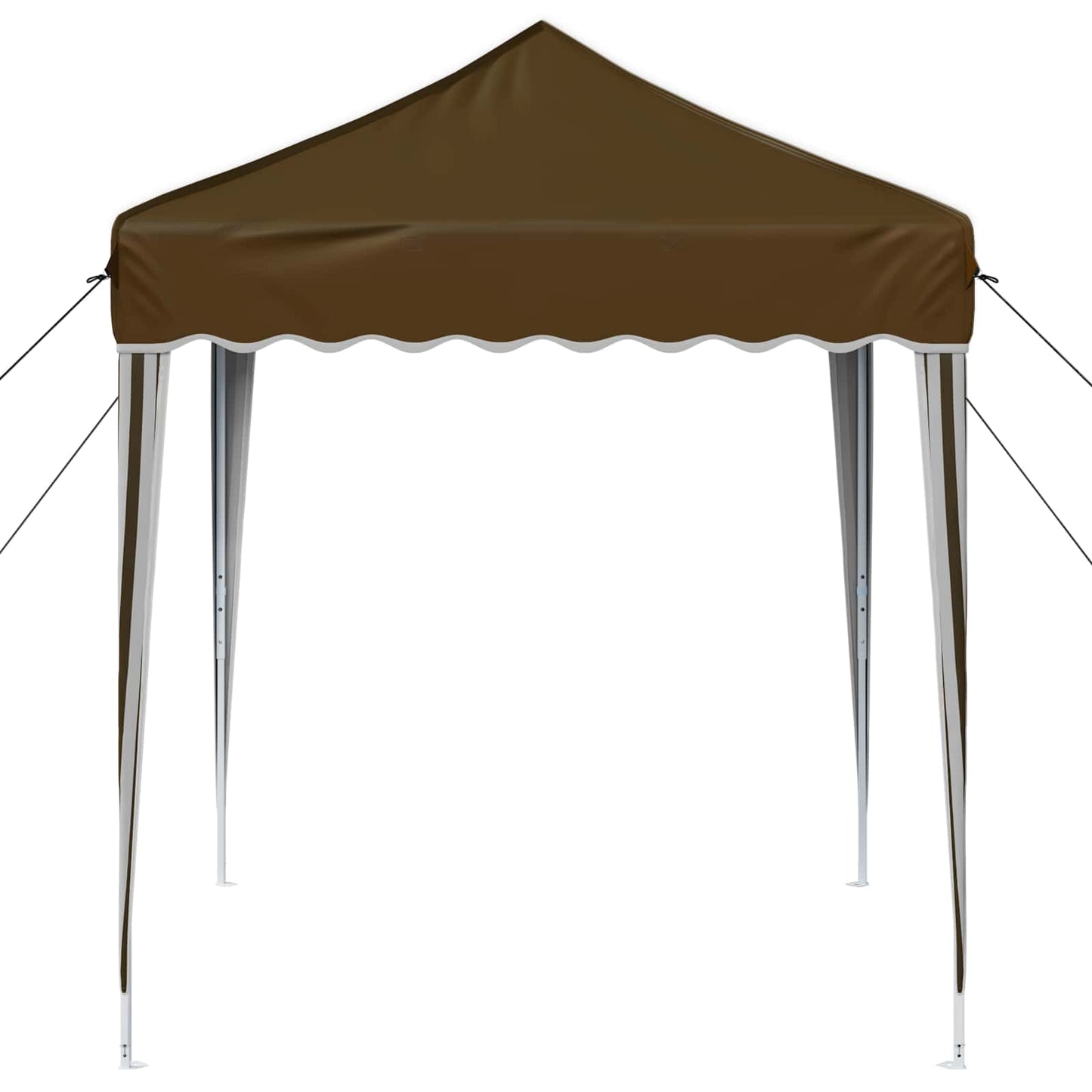 Pop-up Partyzelt 195 x 195 x 245 cm Taupe Oxford-Stoff