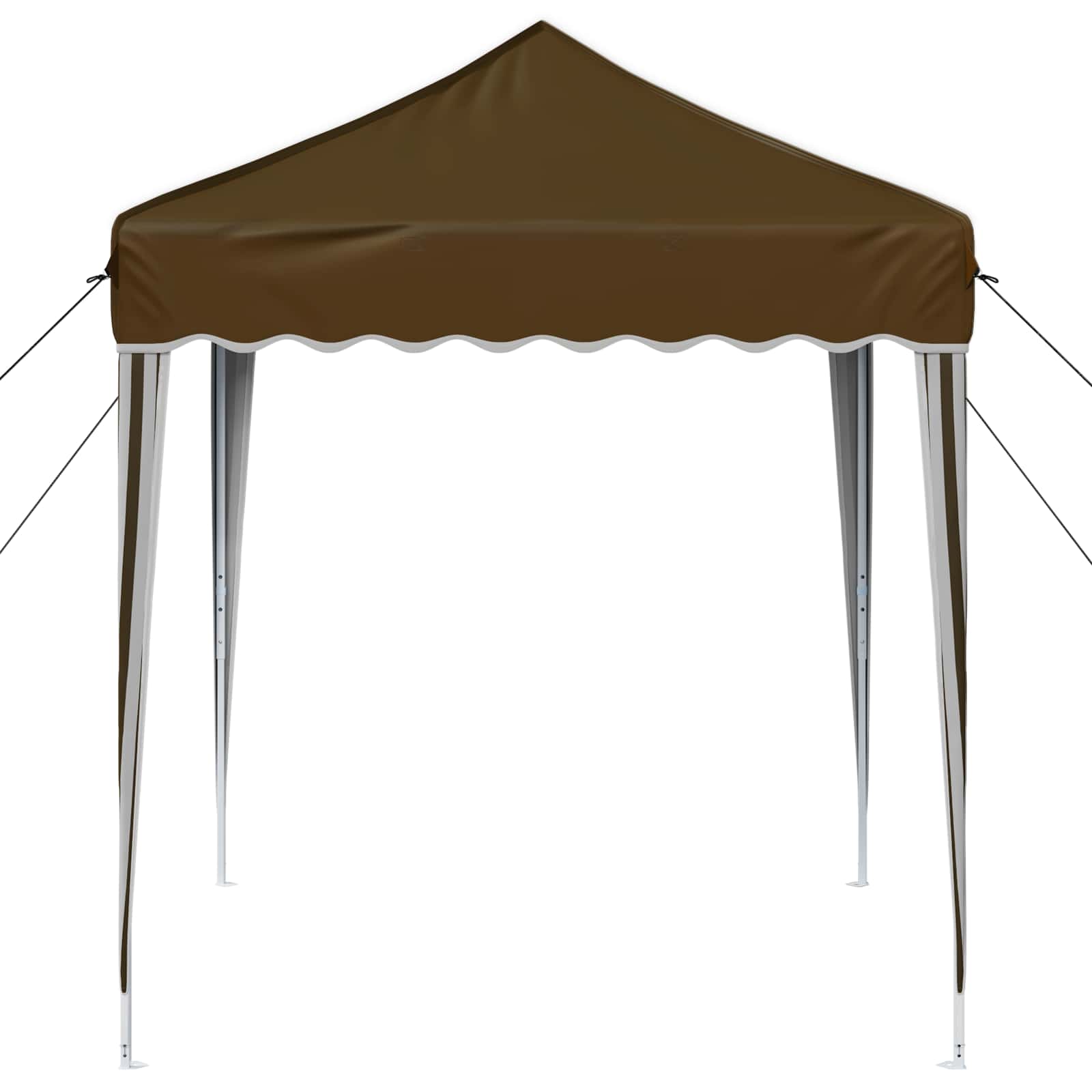 Pop-up Partyzelt 195 x 195 x 245 cm Taupe Oxford-Stoff