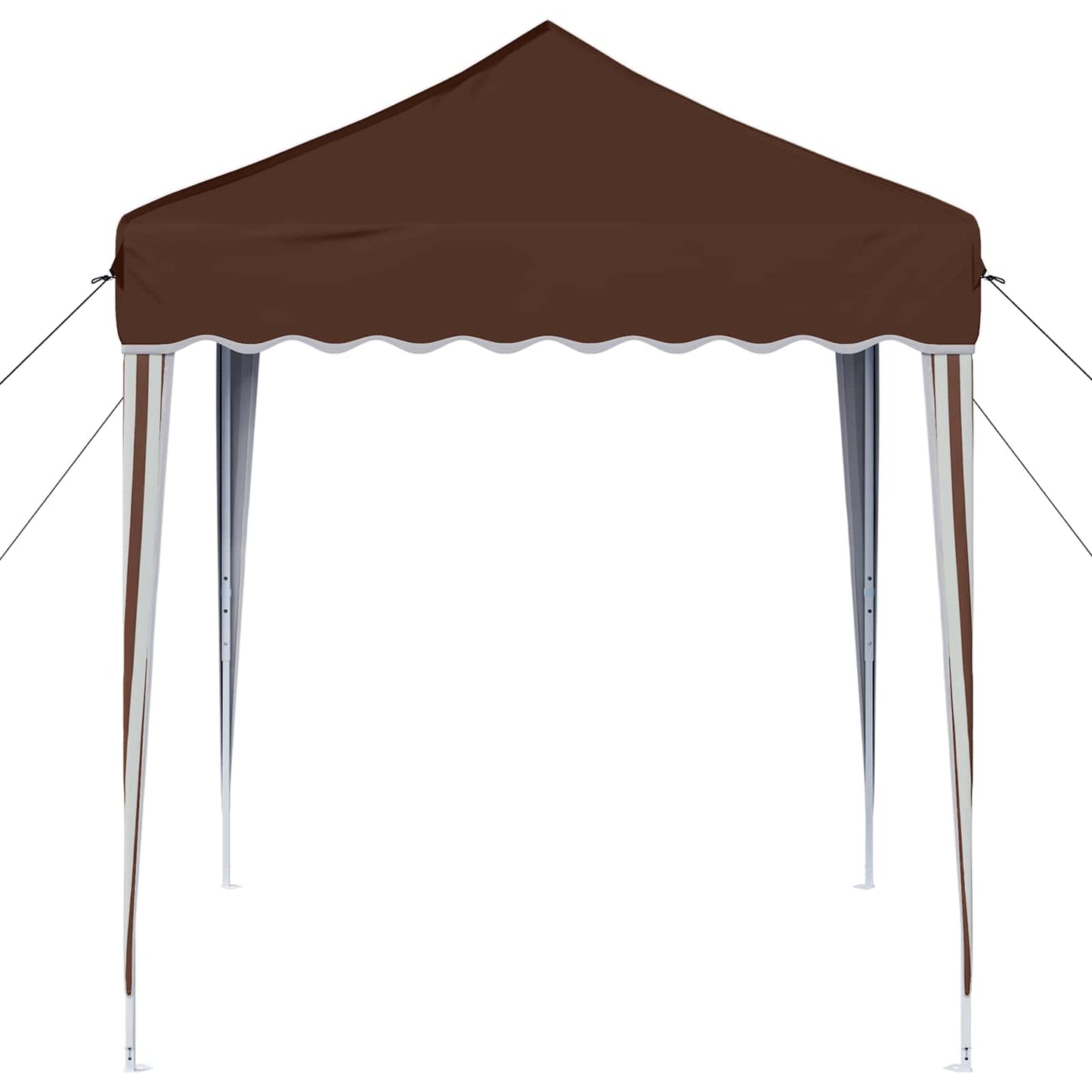 Pop-up Partyzelt 195 x 195 x 245 cm Braun Oxford-Stoff