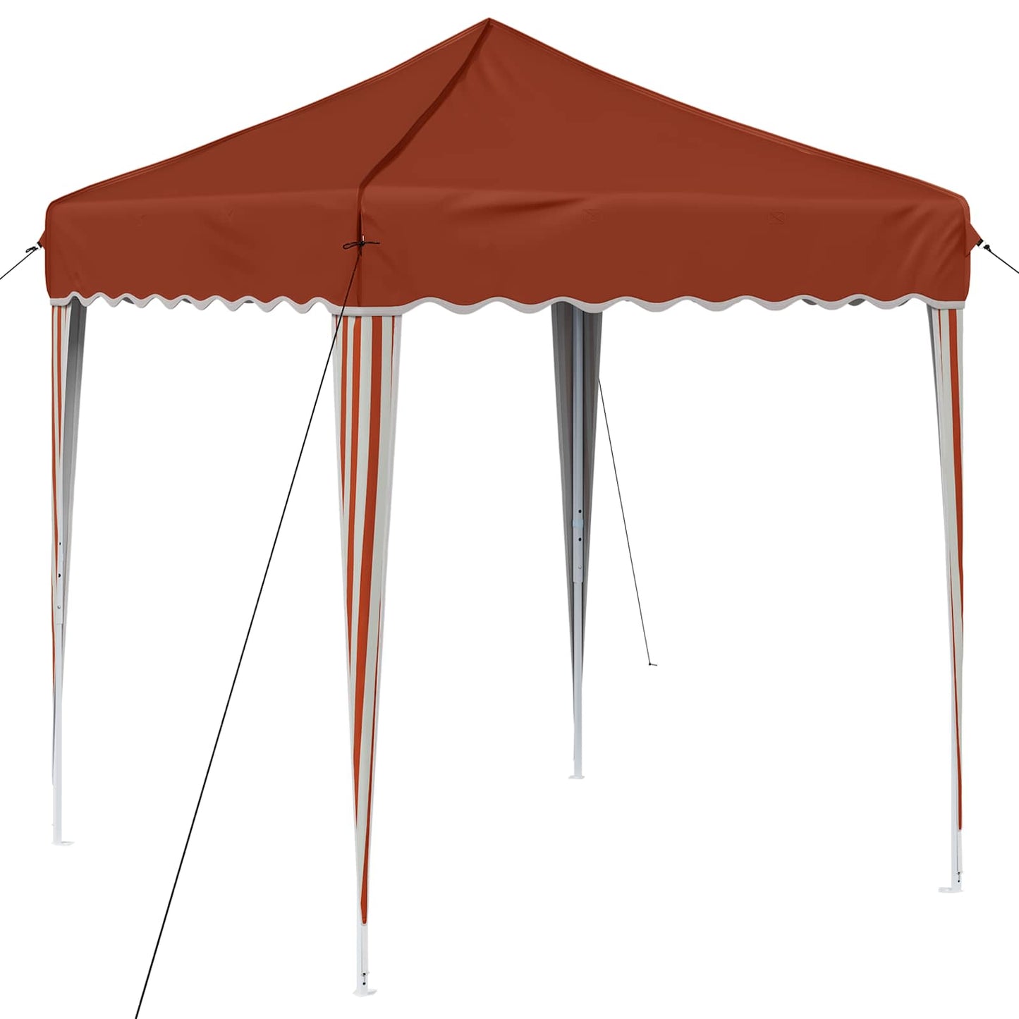 Pop-up Partyzelt 195 x 195 x 245 cm Terrakotta Oxford-Stoff