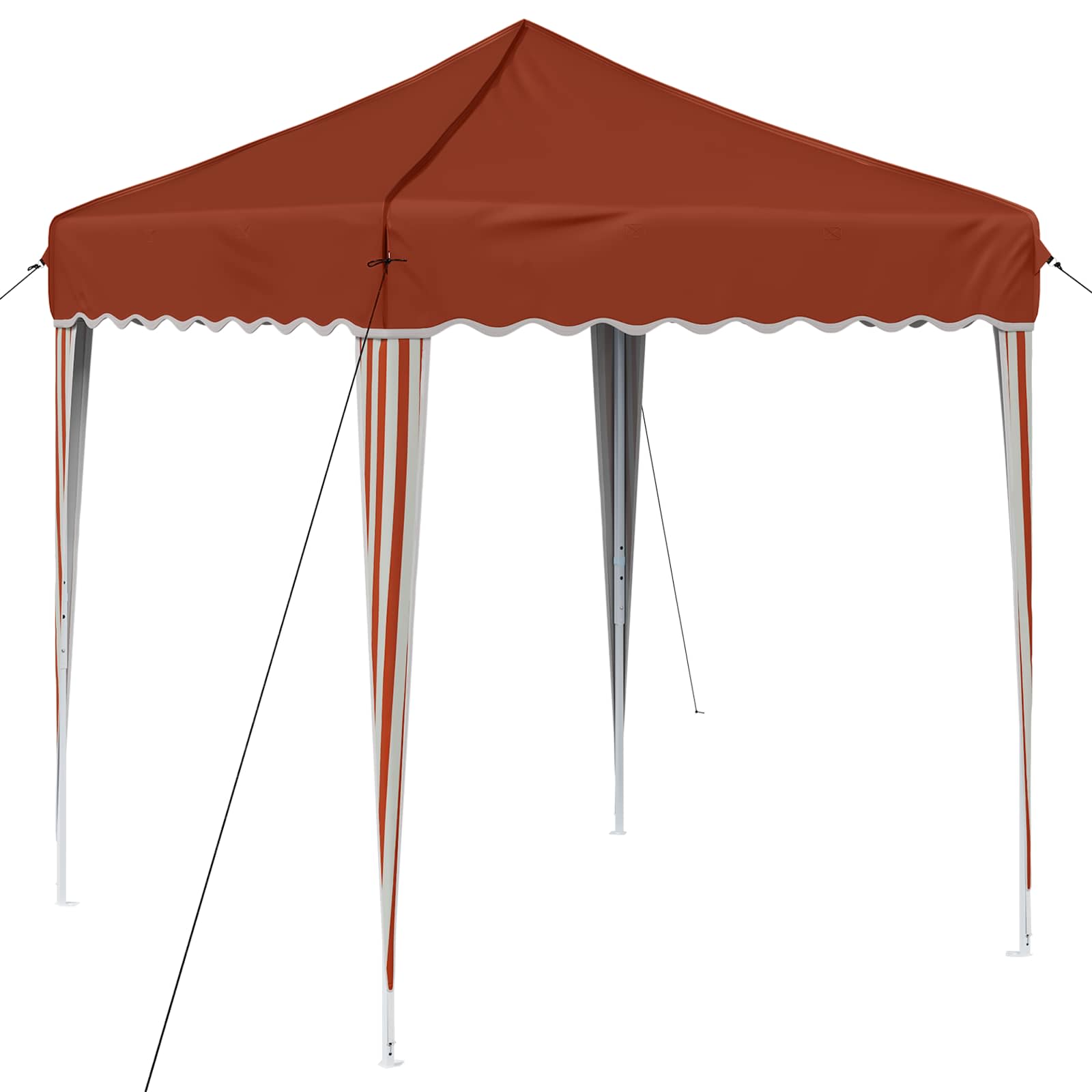 Pop-up Partyzelt 195 x 195 x 245 cm Terrakotta Oxford-Stoff
