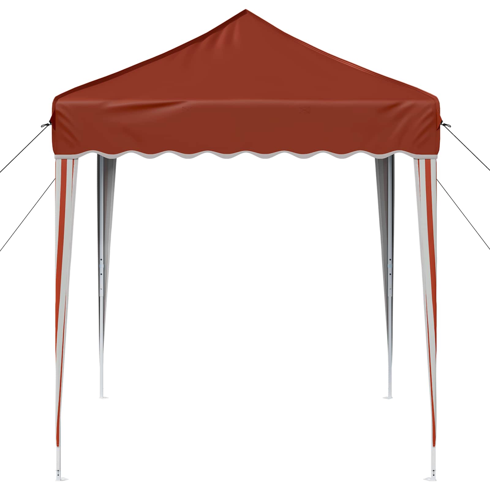 Pop-up Partyzelt 195 x 195 x 245 cm Terrakotta Oxford-Stoff