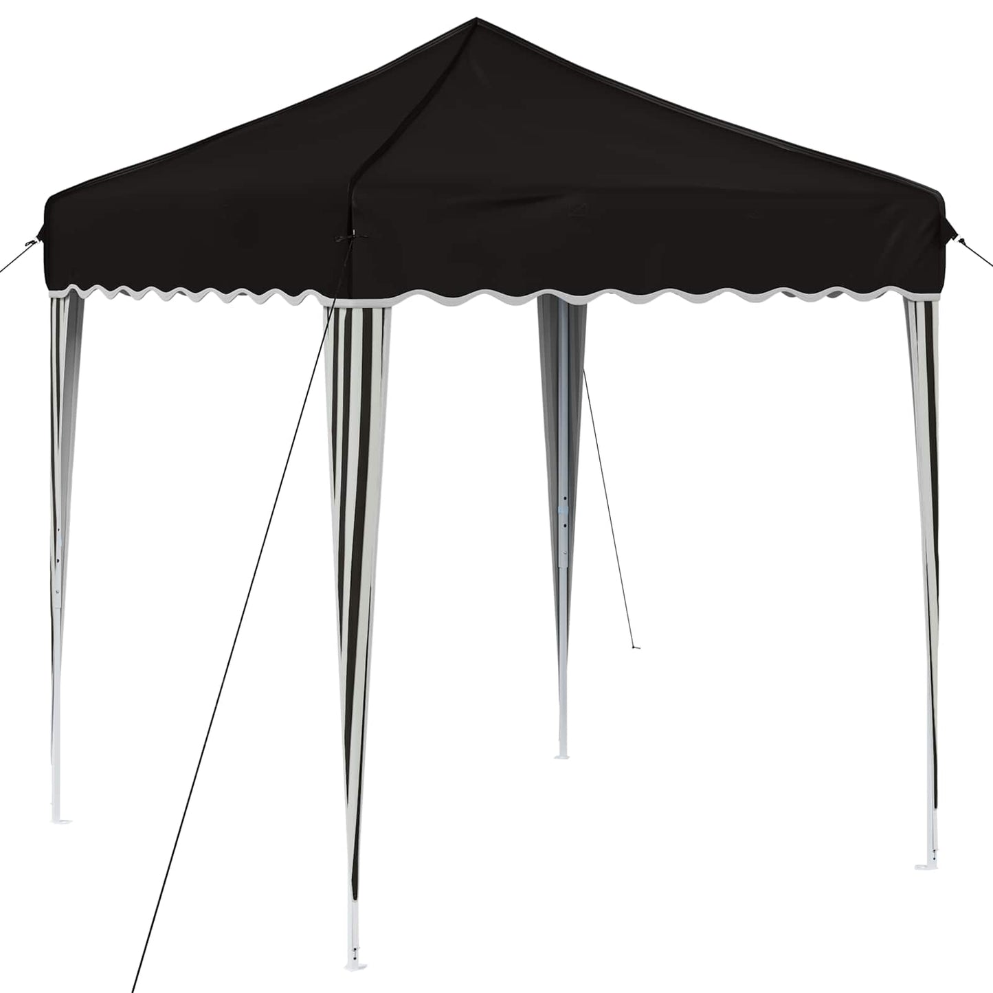 Pop-up Partyzelt 195 x 195 x 245 cm Schwarz Oxford-Stoff