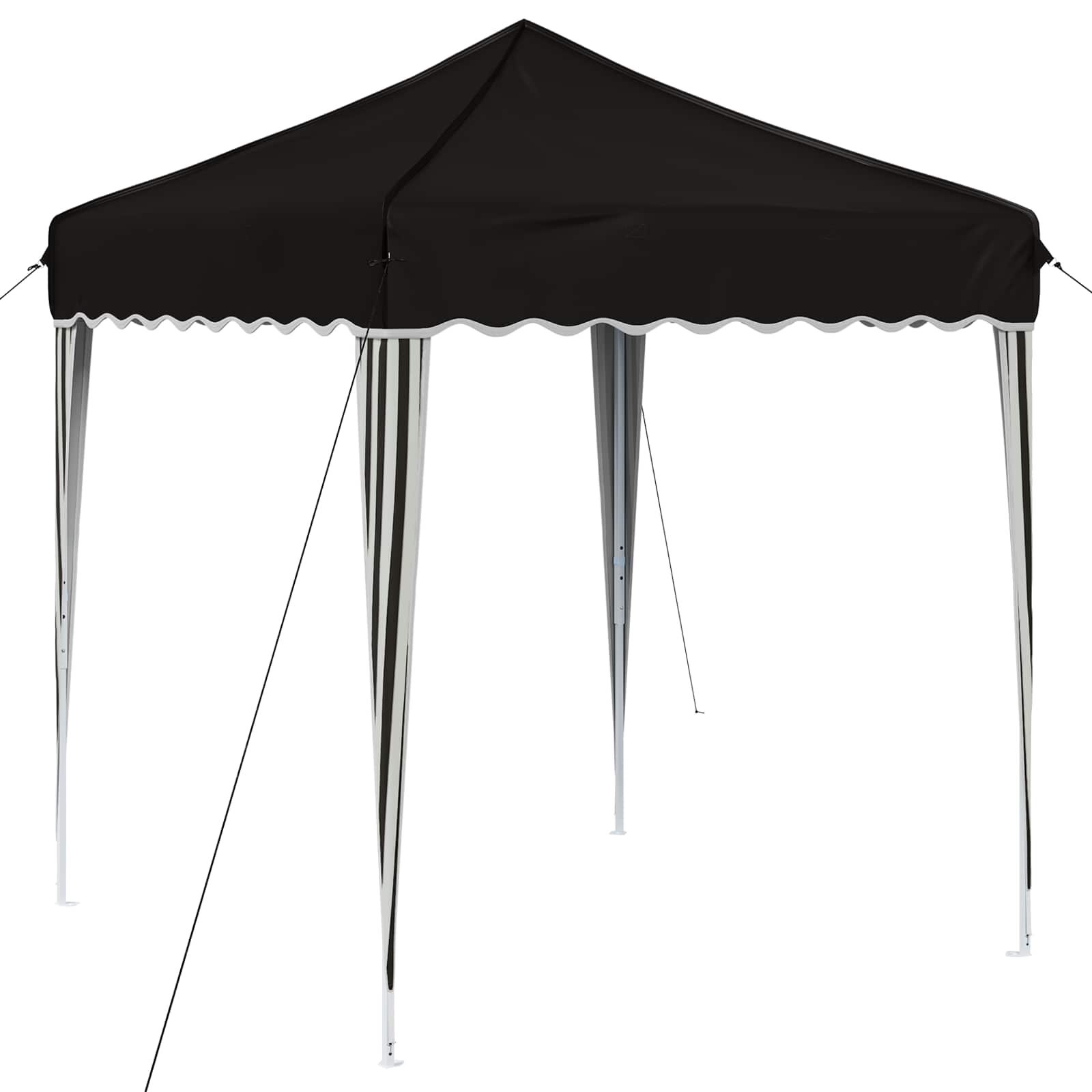 Pop-up Partyzelt 195 x 195 x 245 cm Schwarz Oxford-Stoff