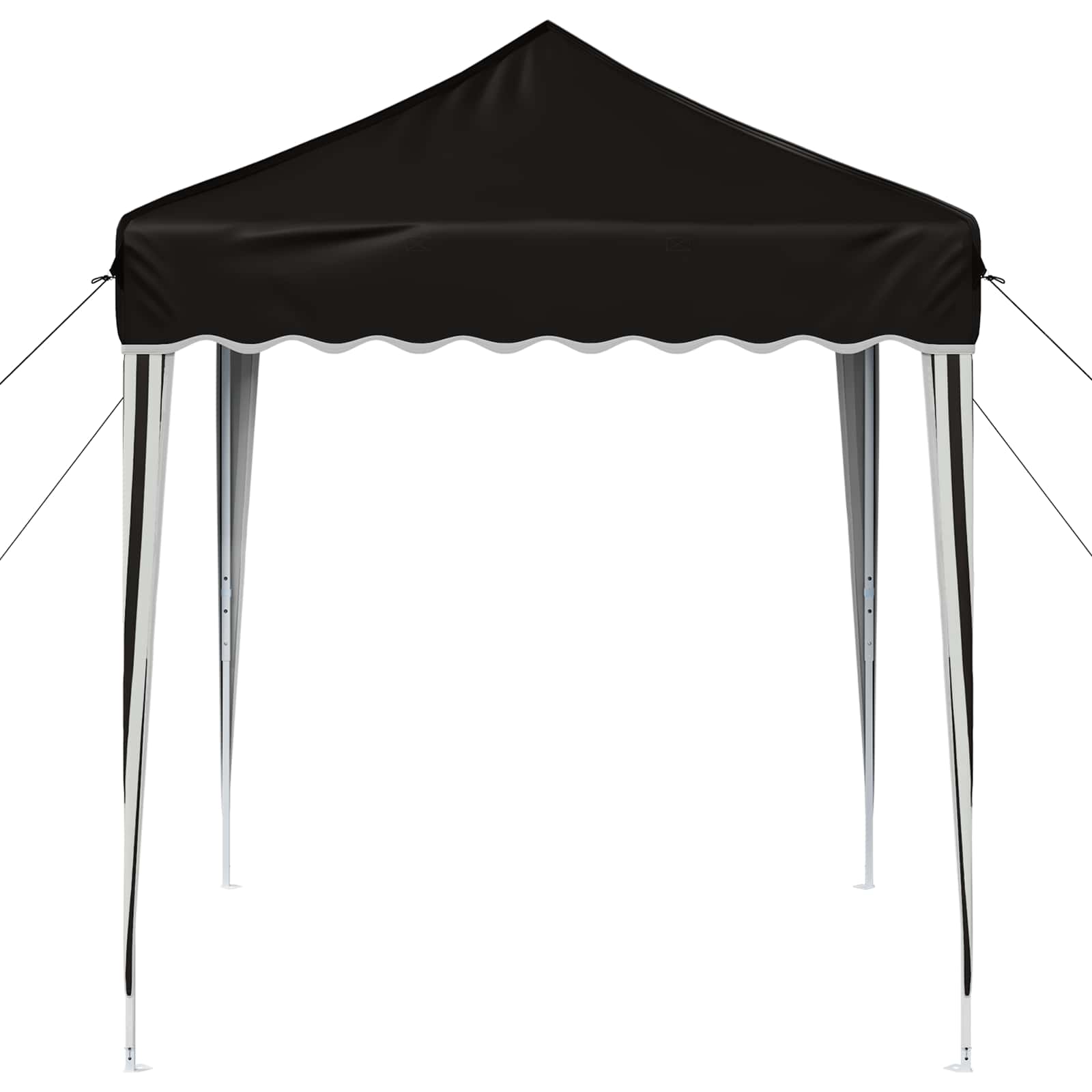 Pop-up Partyzelt 195 x 195 x 245 cm Schwarz Oxford-Stoff