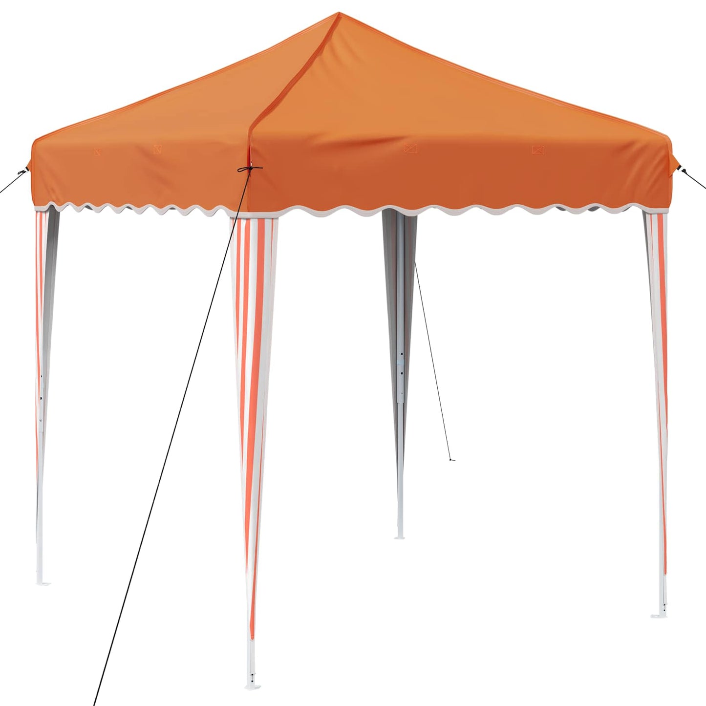 Pop-up Partyzelt 195 x 195 x 245 cm Orange Oxford-Stoff
