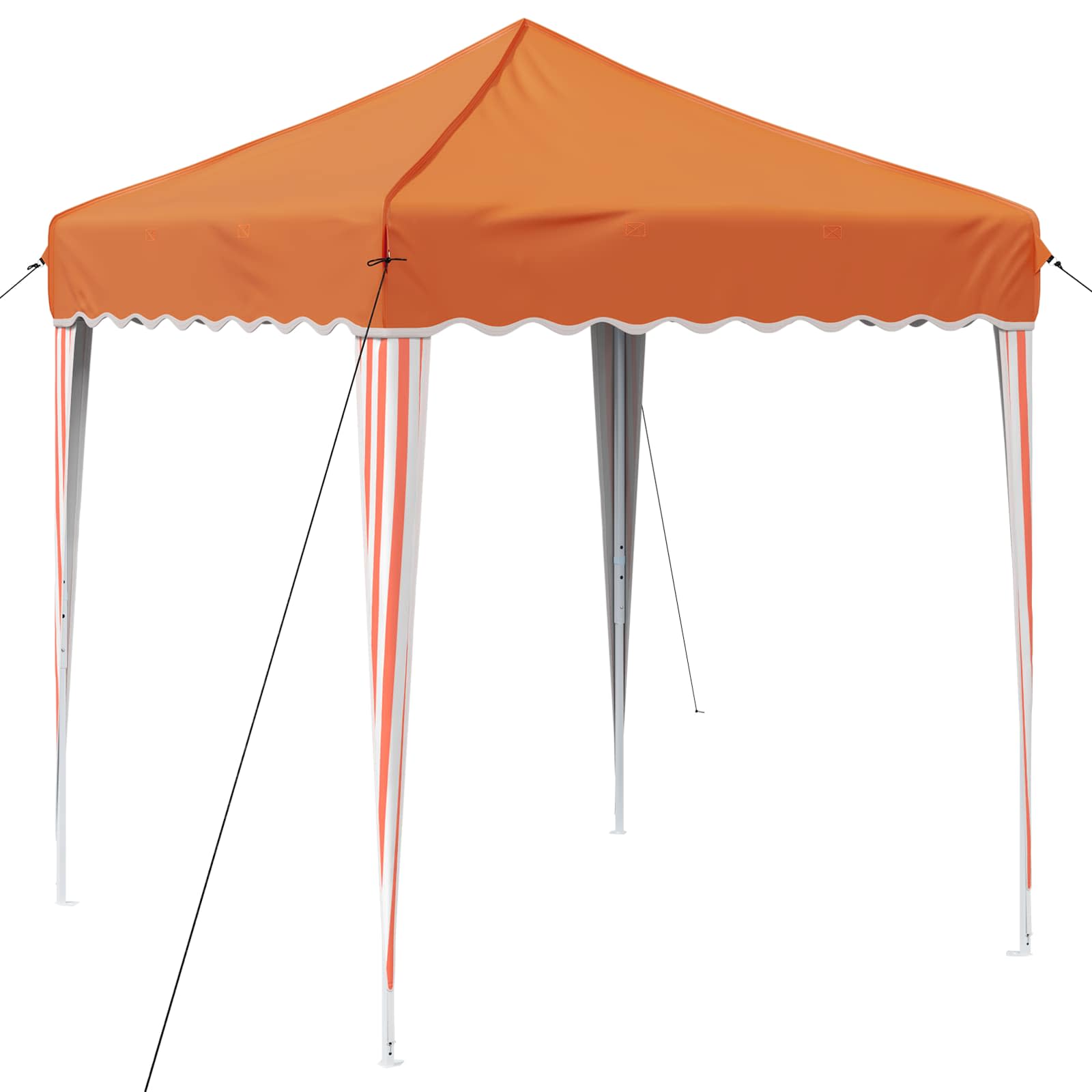 Pop-up Partyzelt 195 x 195 x 245 cm Orange Oxford-Stoff