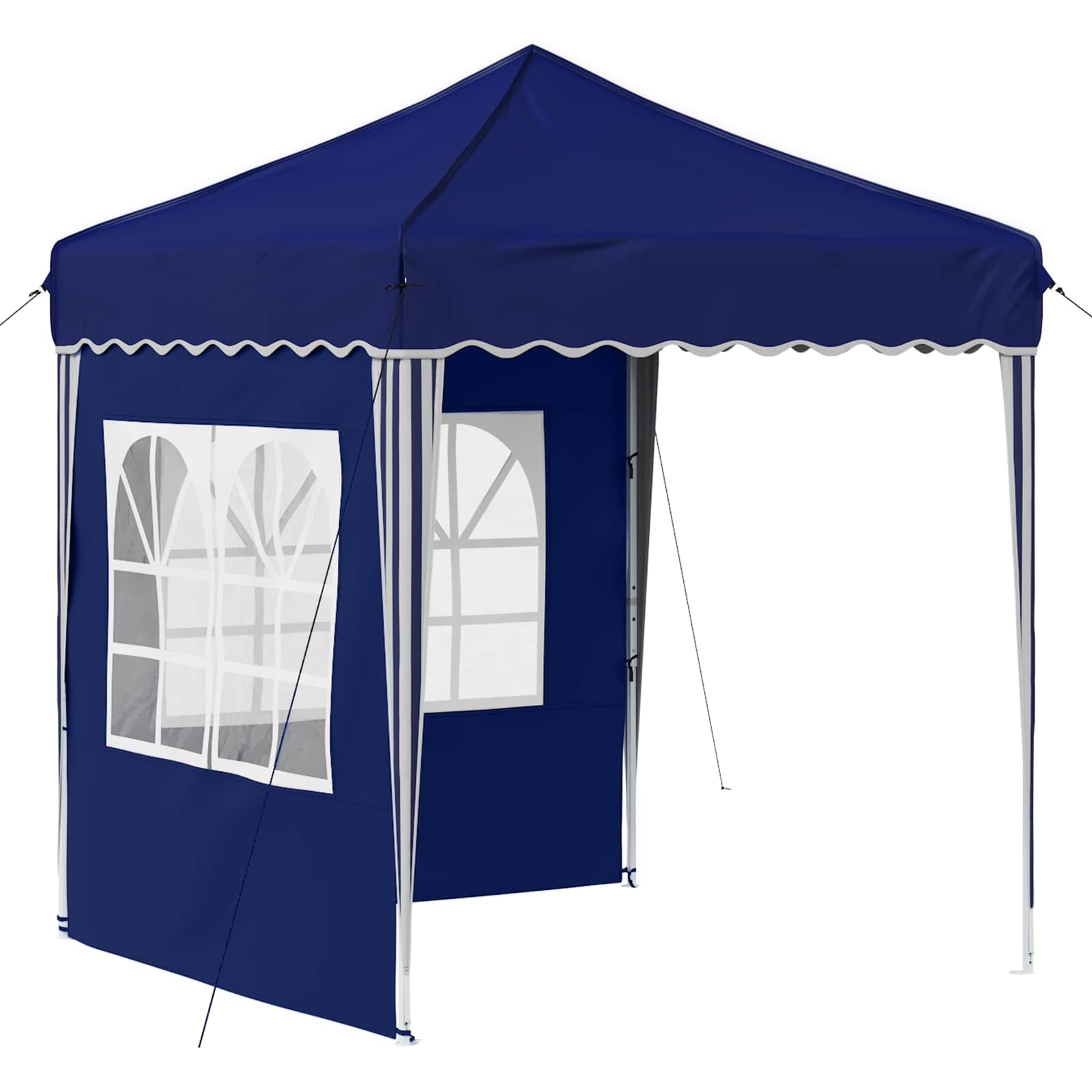 Pop-up Partyzelt 195 x 195 x 245 cm Blau Oxford-Stoff