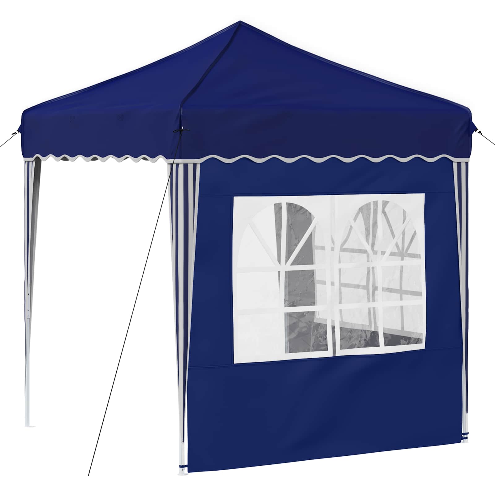Pop-up Partyzelt 195 x 195 x 245 cm Blau Oxford-Stoff