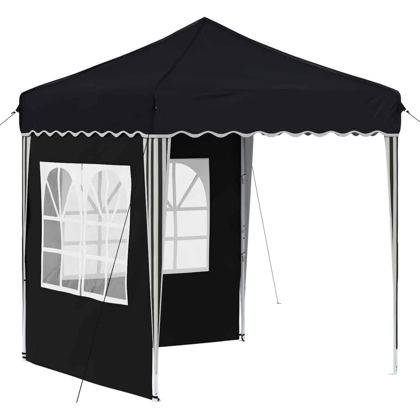 Pop-up Partyzelt 195 x 195 x 245 cm Anthrazit Oxford-Stoff