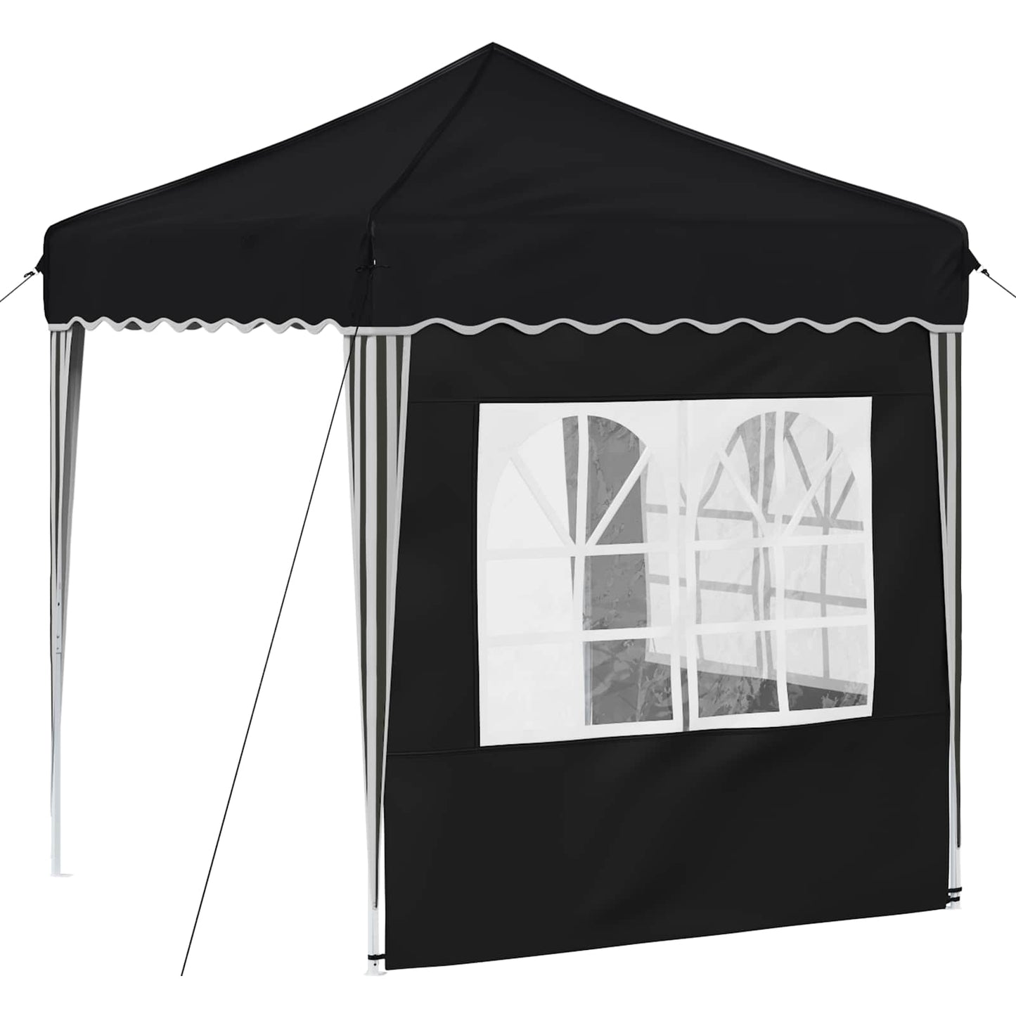 Pop-up Partyzelt 195 x 195 x 245 cm Anthrazit Oxford-Stoff