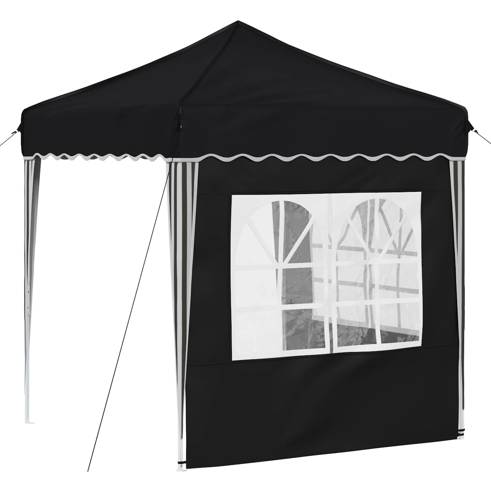 Pop-up Partyzelt 195 x 195 x 245 cm Anthrazit Oxford-Stoff